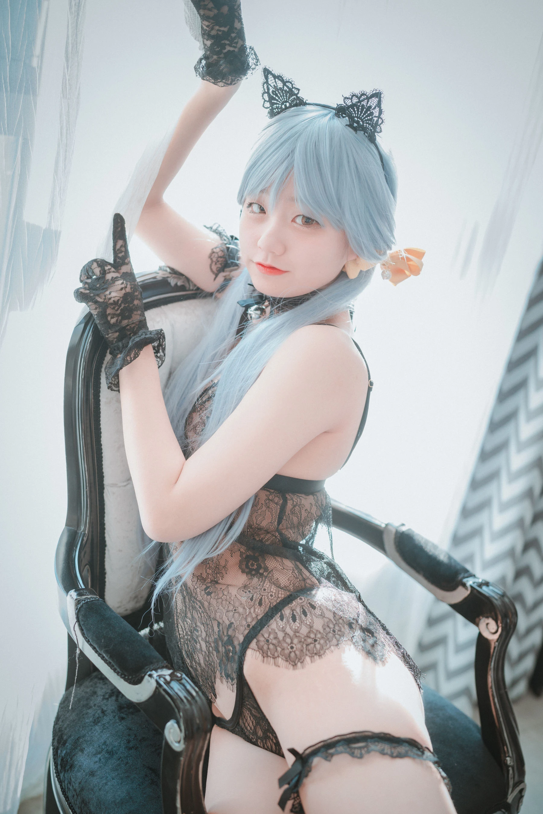 [DJAWA] Jenny – Schwarz und Weiß Katzenmädchen插图5