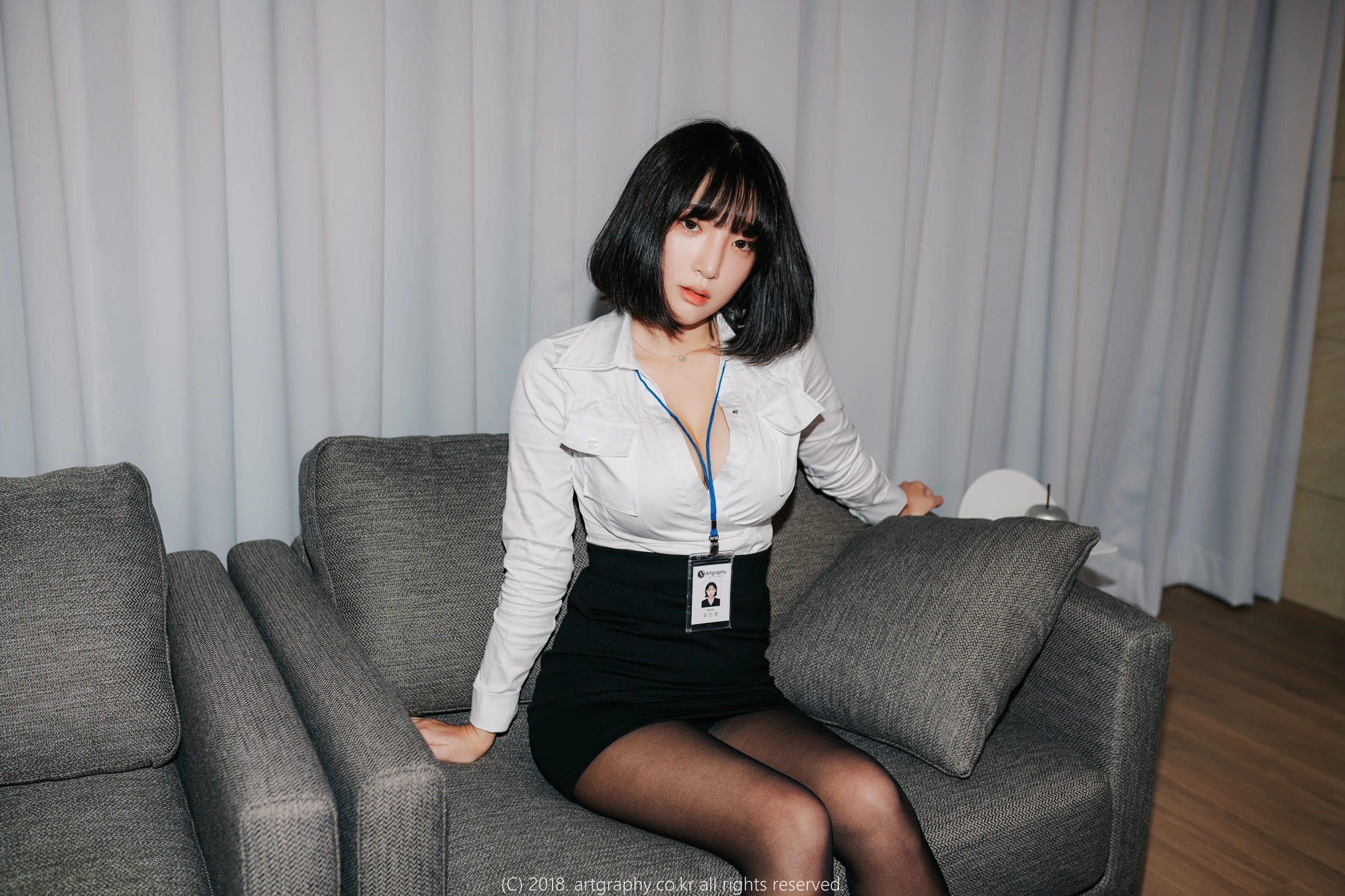 [ARTGRAVIA] VOL.042 姜仁卿 – 黑丝制服+女仆诱惑插图5