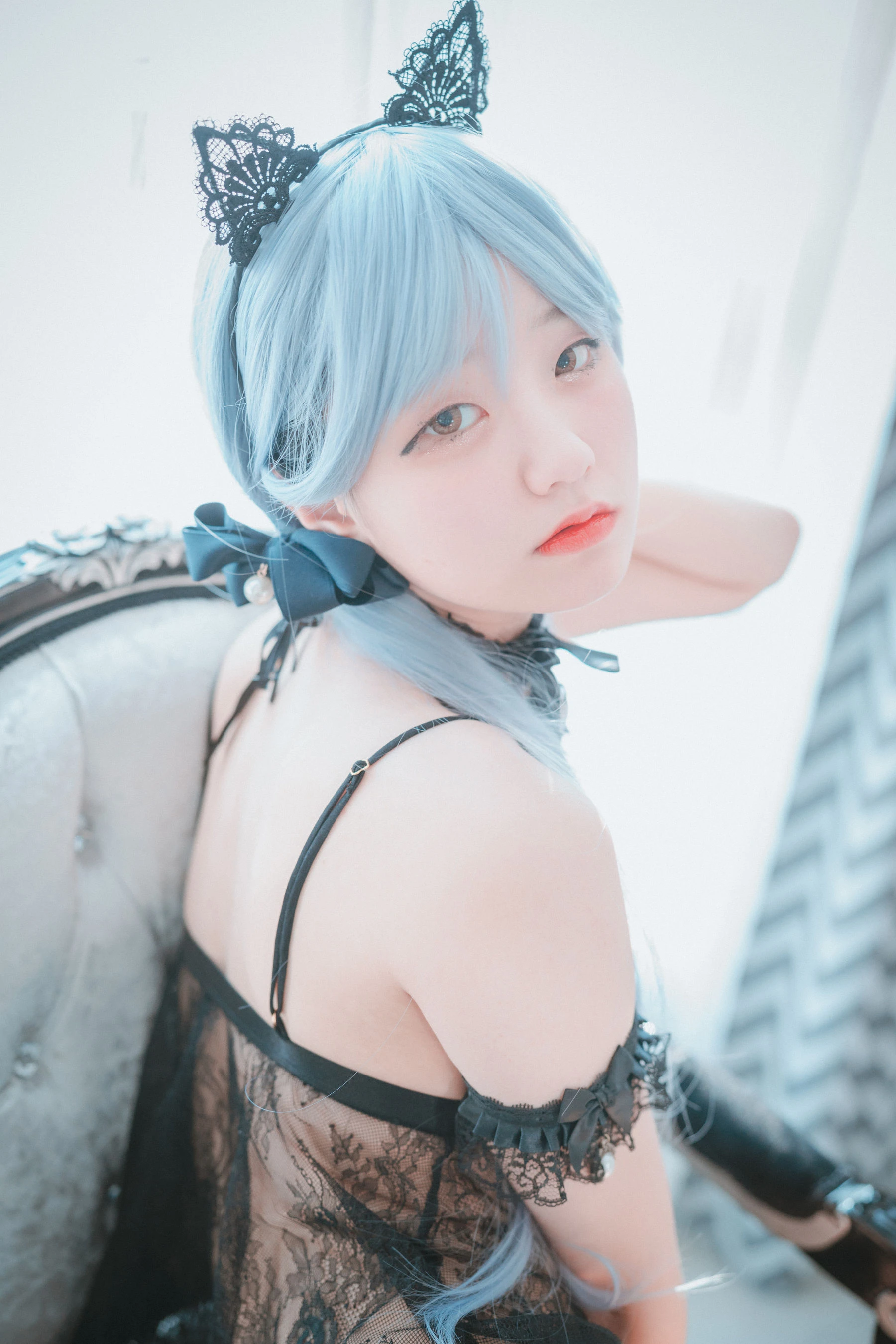 [DJAWA] Jenny – Schwarz und Weiß Katzenmädchen插图4