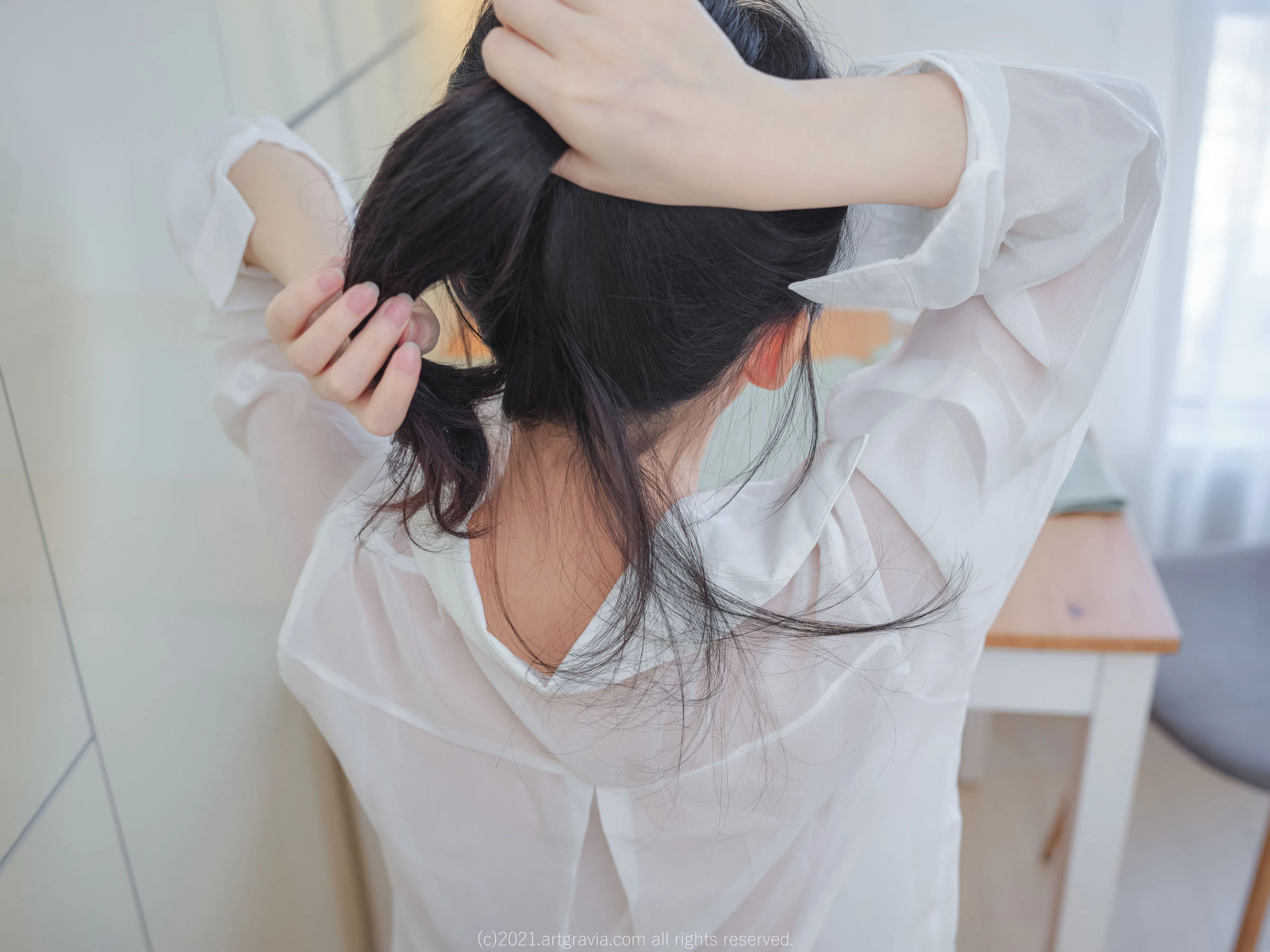 [ARTGRAVIA] VOL.261 Ming Sunha – 白衬衫女友居家诱惑插图5