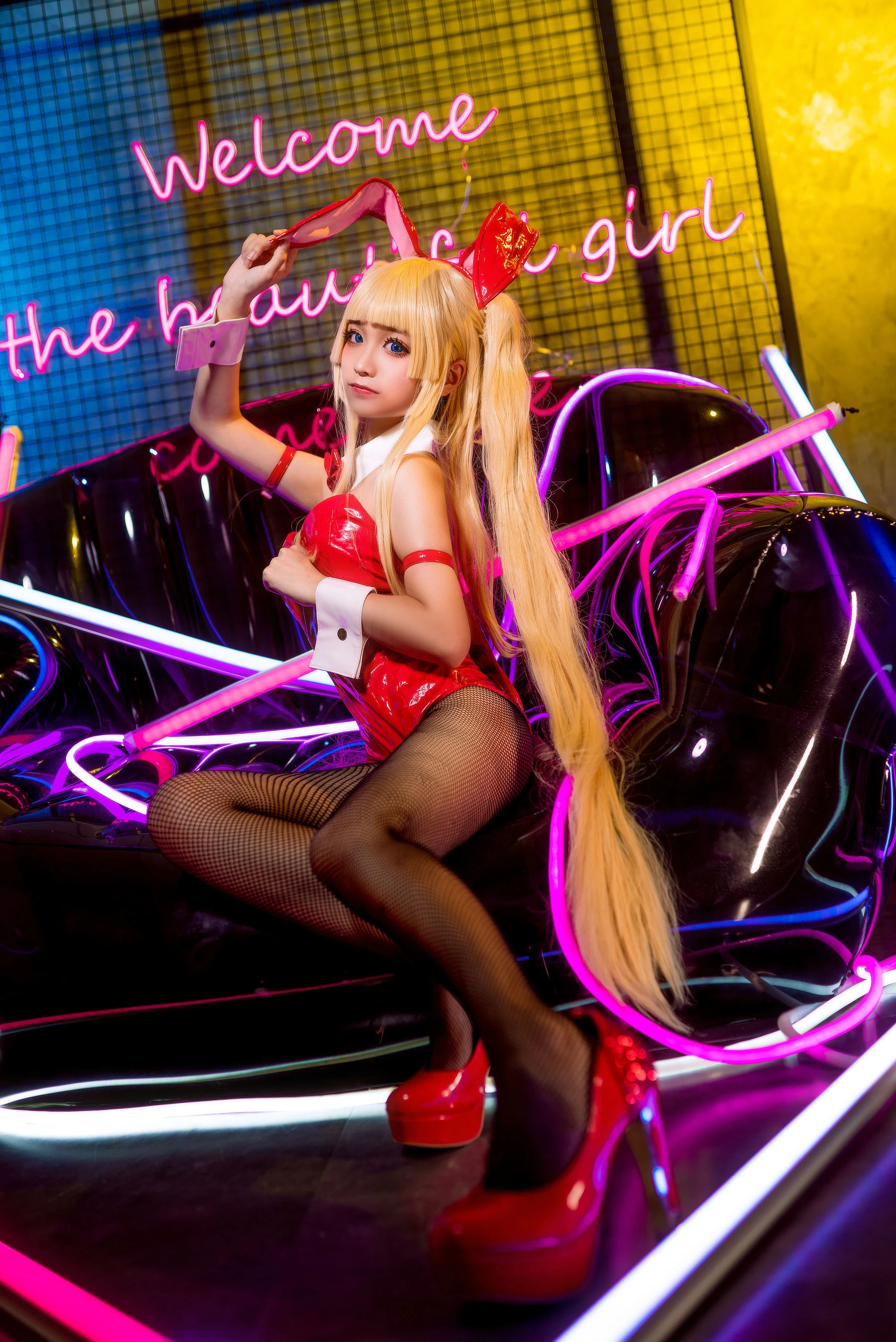 动漫博主蠢沫沫 兔女郎 [35P]插图2