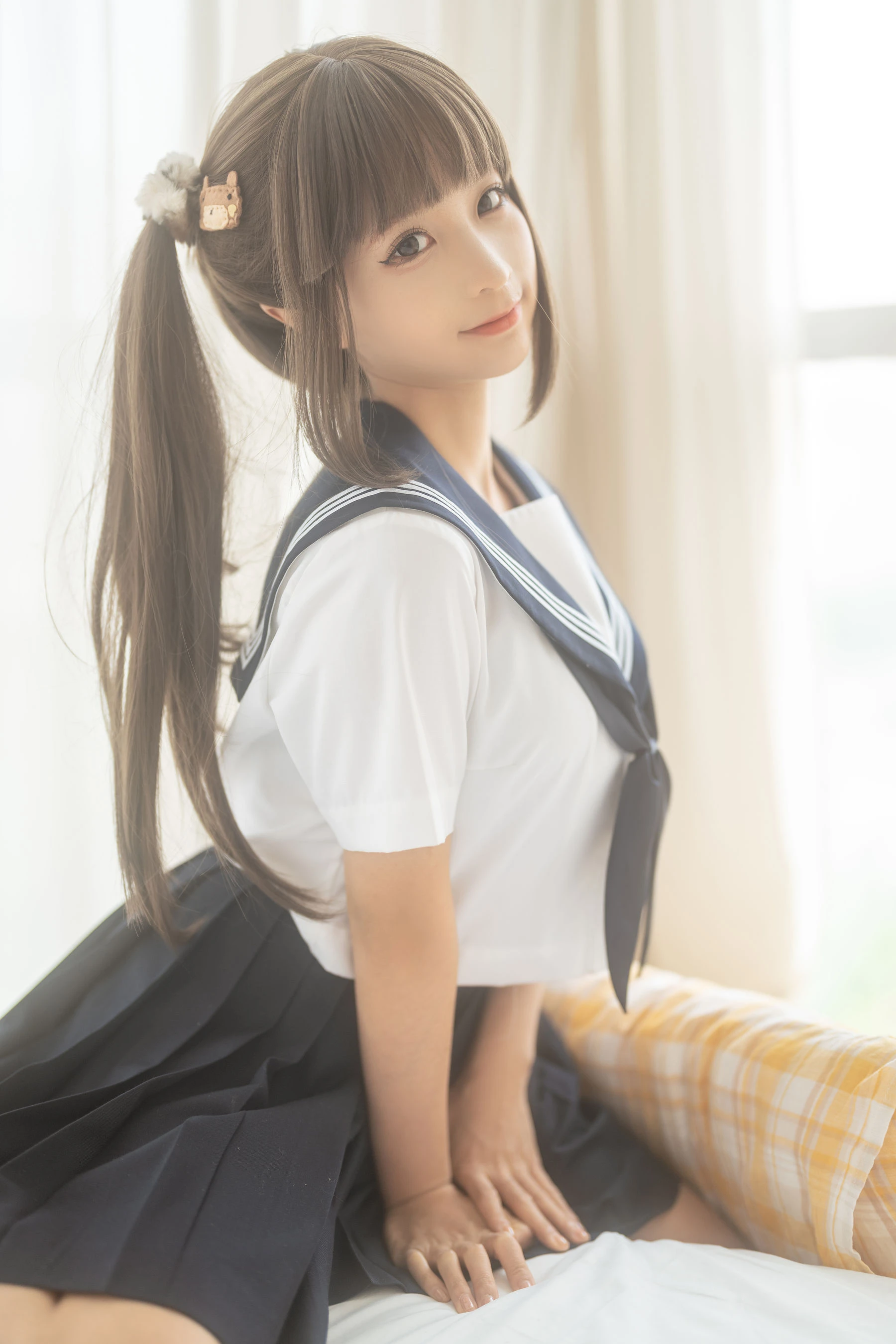 动漫博主蠢沫沫 – 被窝JK [15P]插图2