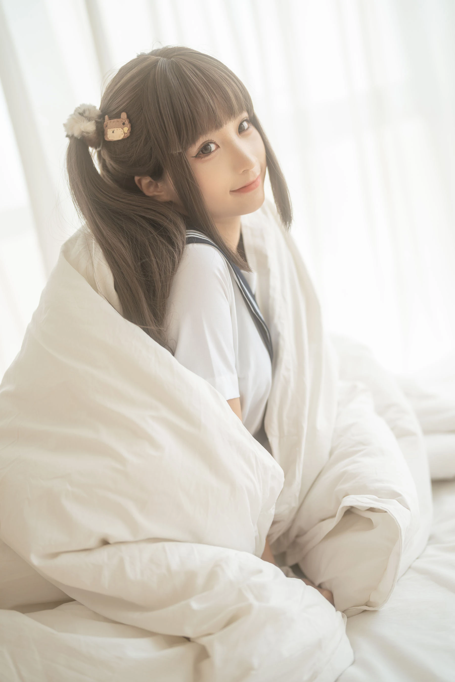 动漫博主蠢沫沫 – 被窝JK [15P]插图3