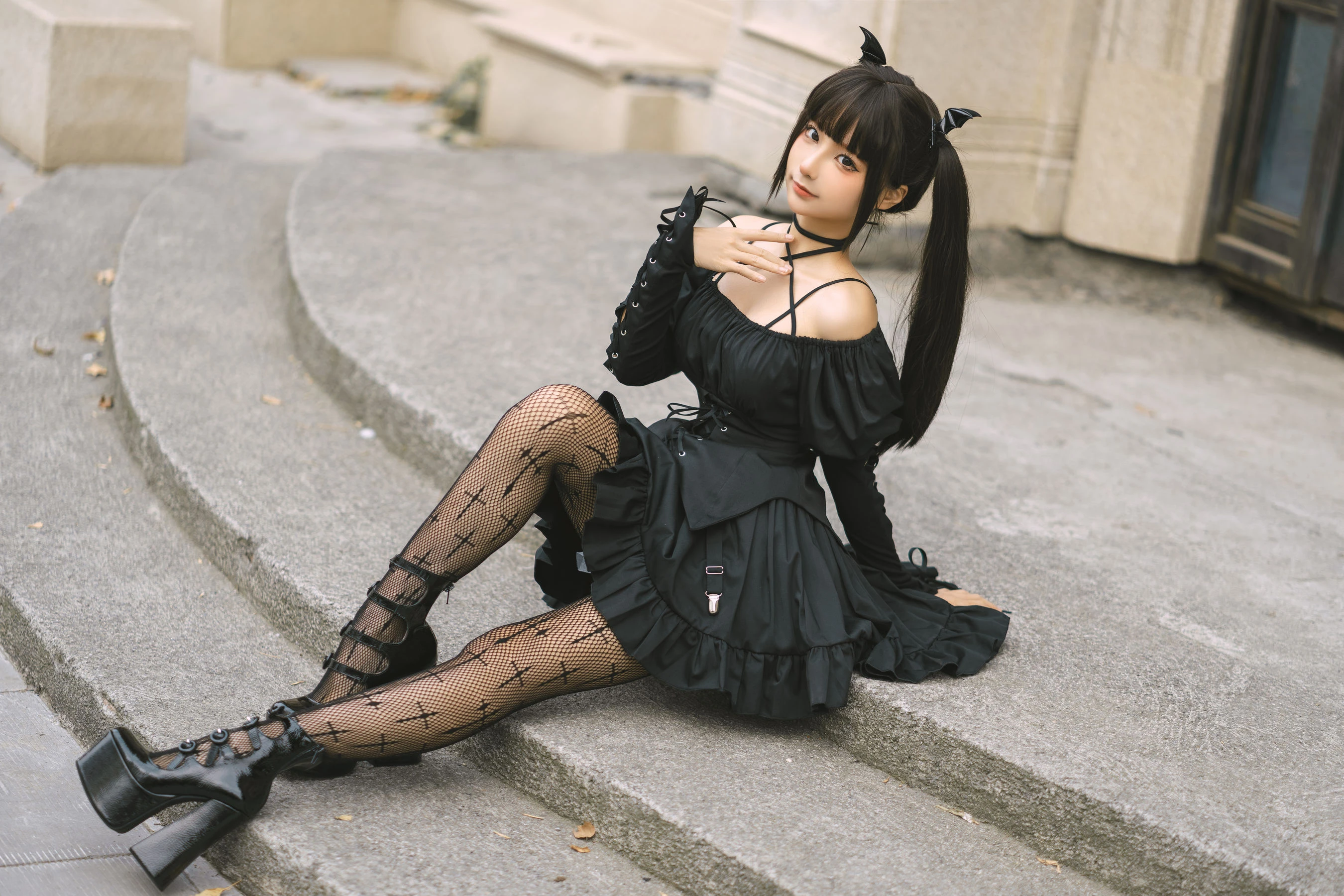 动漫博主蠢沫沫 – 双马尾小恶魔 [16P]插图3