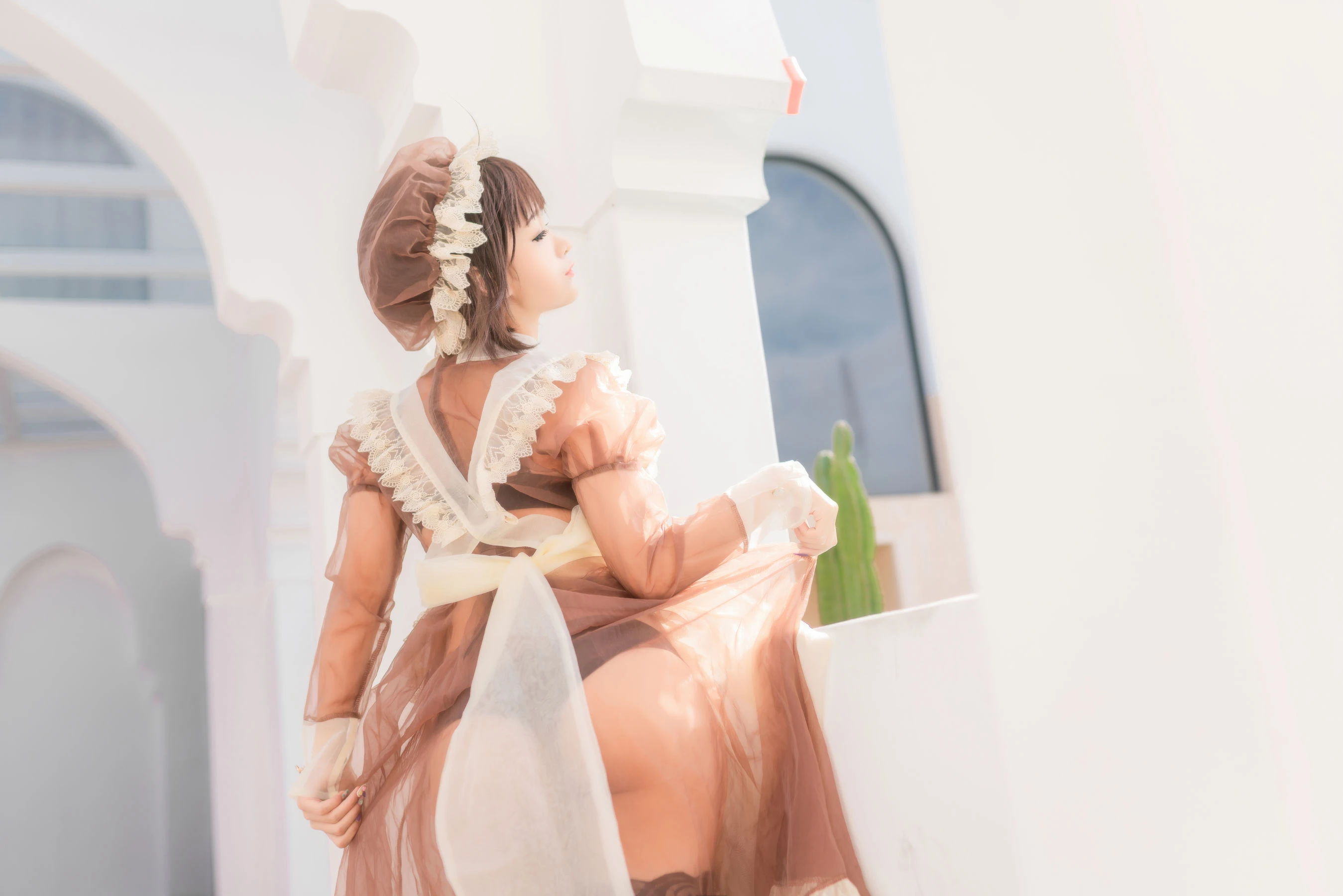 动漫博主蠢沫沫 – 纱-室外女仆 [40P]插图3