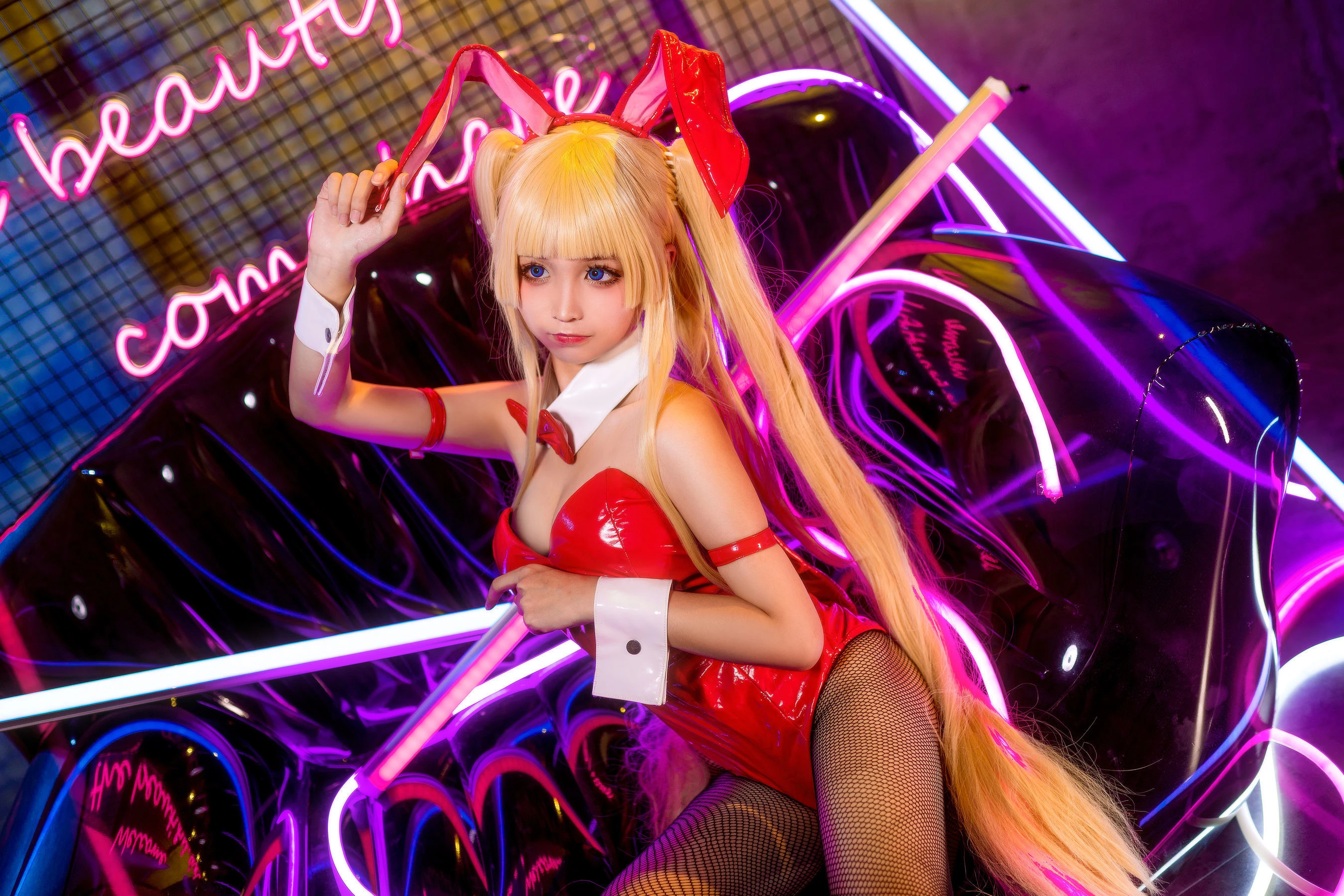 动漫博主蠢沫沫 兔女郎 [35P]插图4