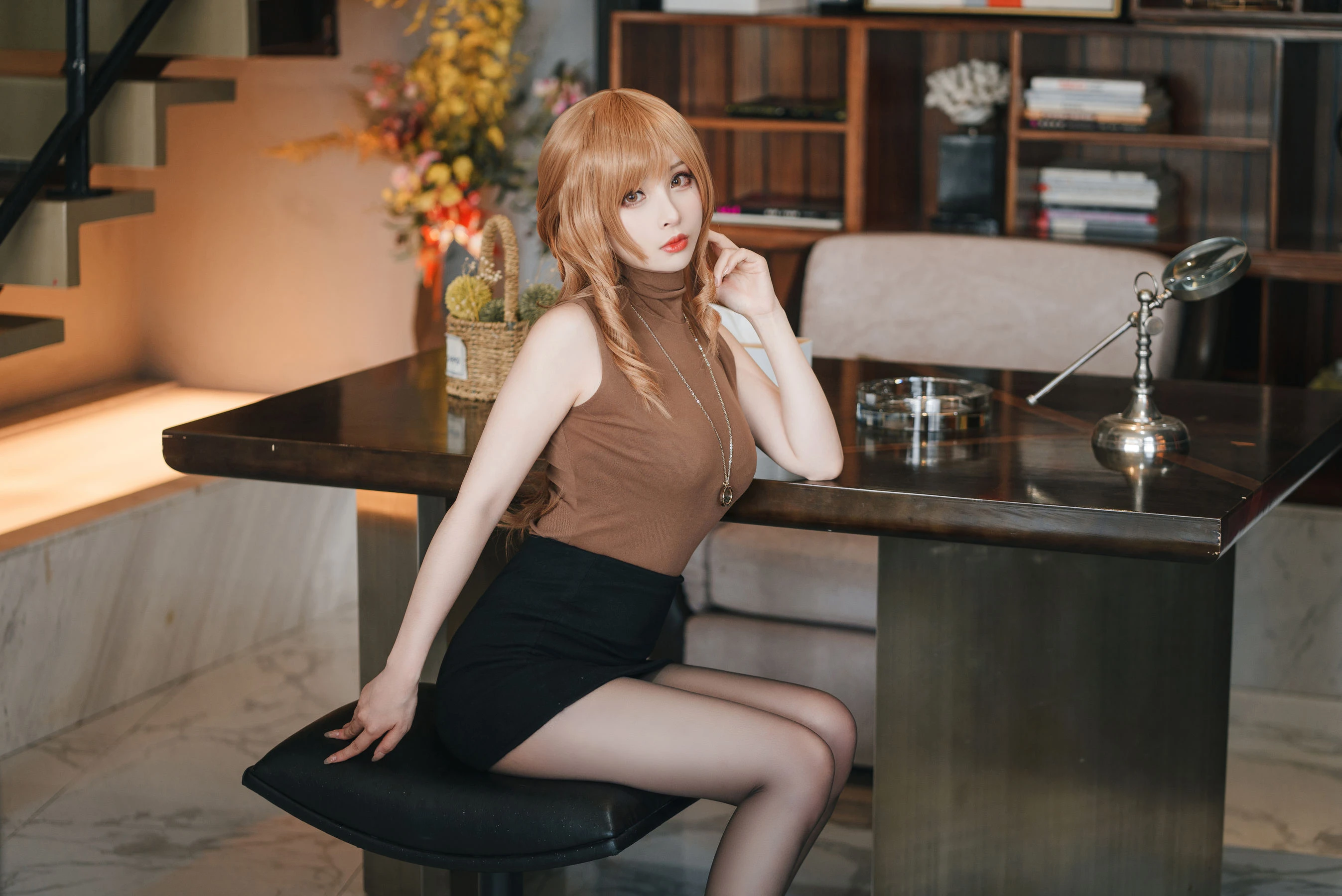 COS福利rioko凉凉子(肉扣热热子) – 人妻的一天-公司篇 [30P]插图1