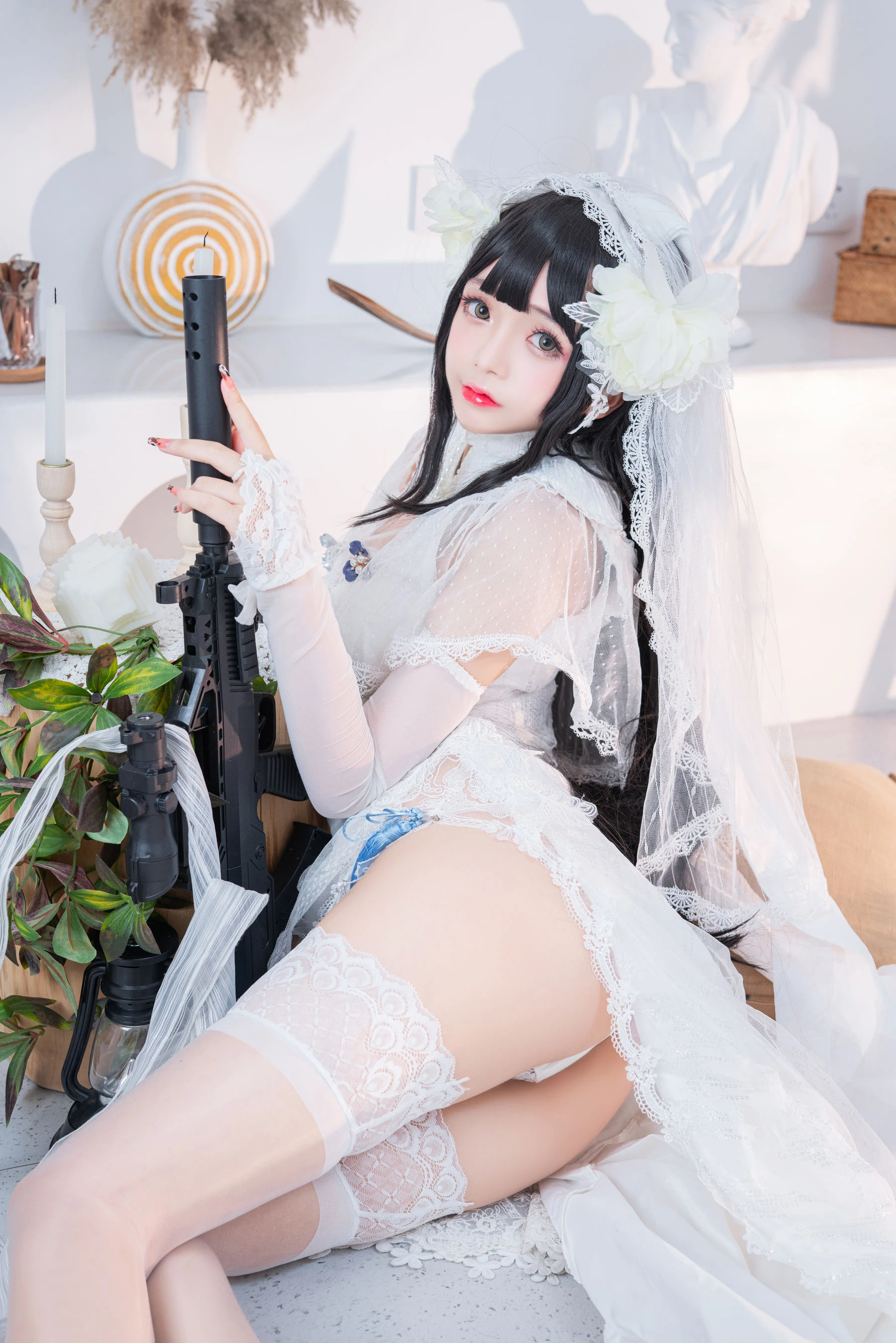 Cosplay日奈娇 – 95式婚纱 [50P]插图1