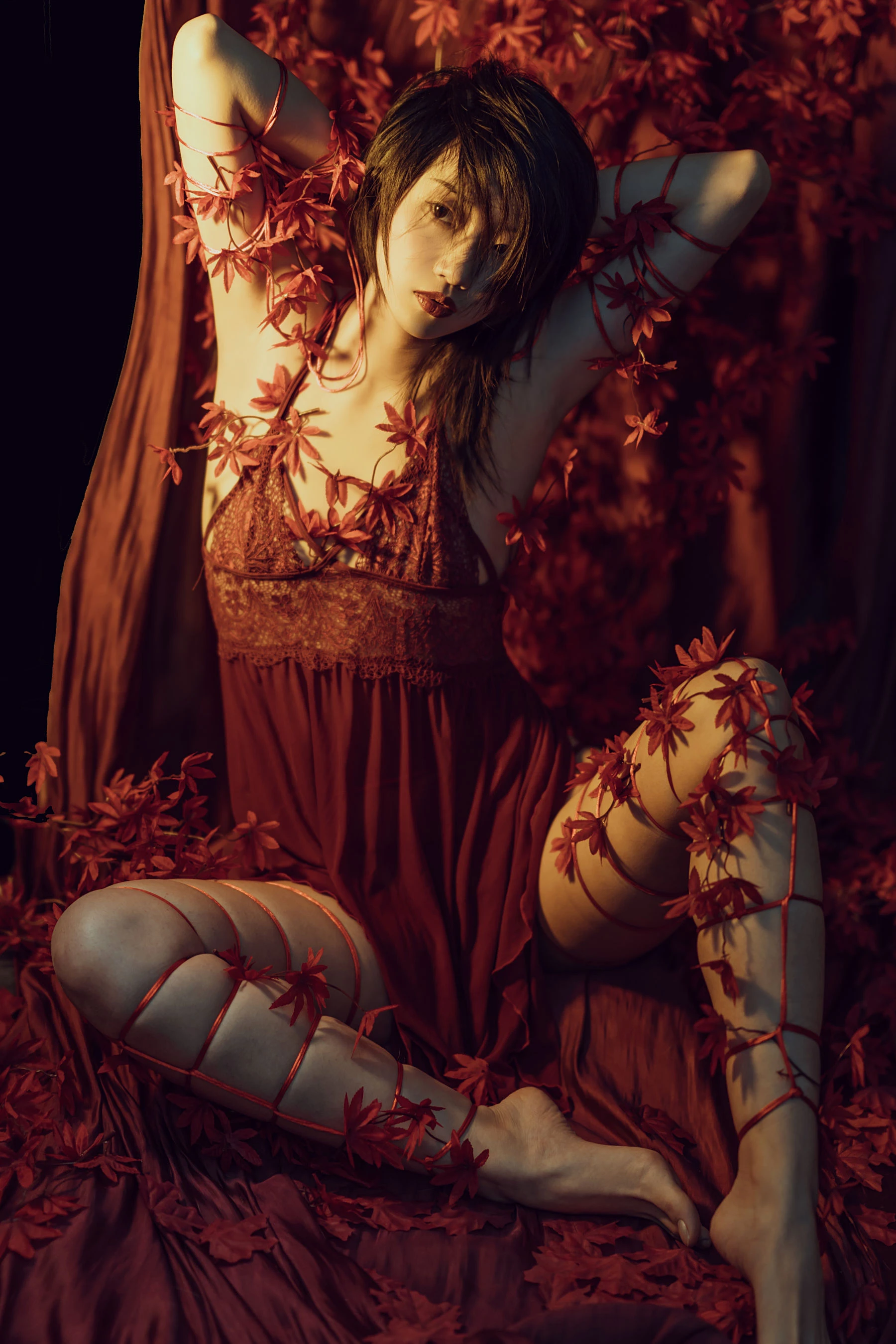 云溪溪 – 花与绳 [58P]插图5