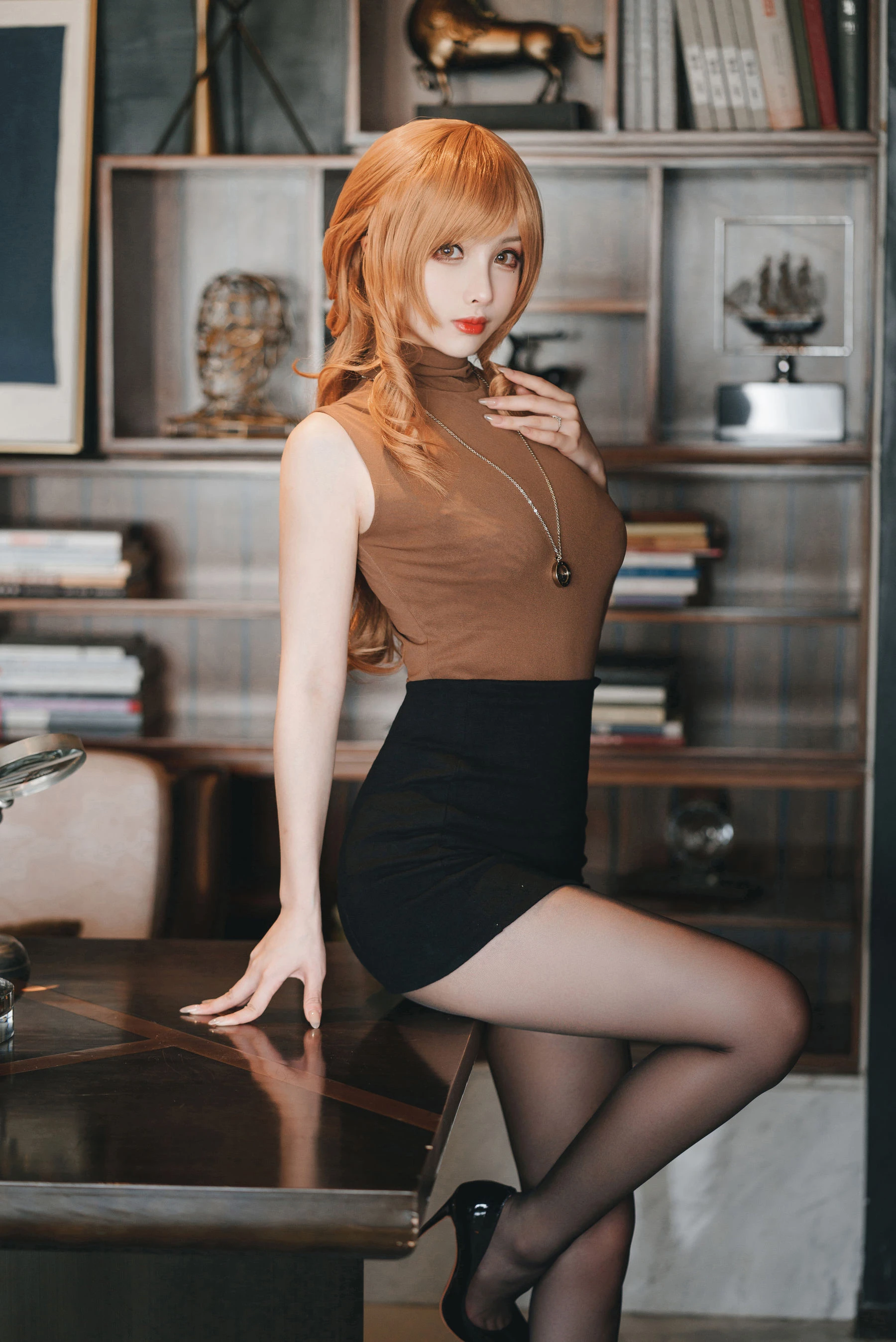 COS福利rioko凉凉子(肉扣热热子) – 人妻的一天-公司篇 [30P]插图5