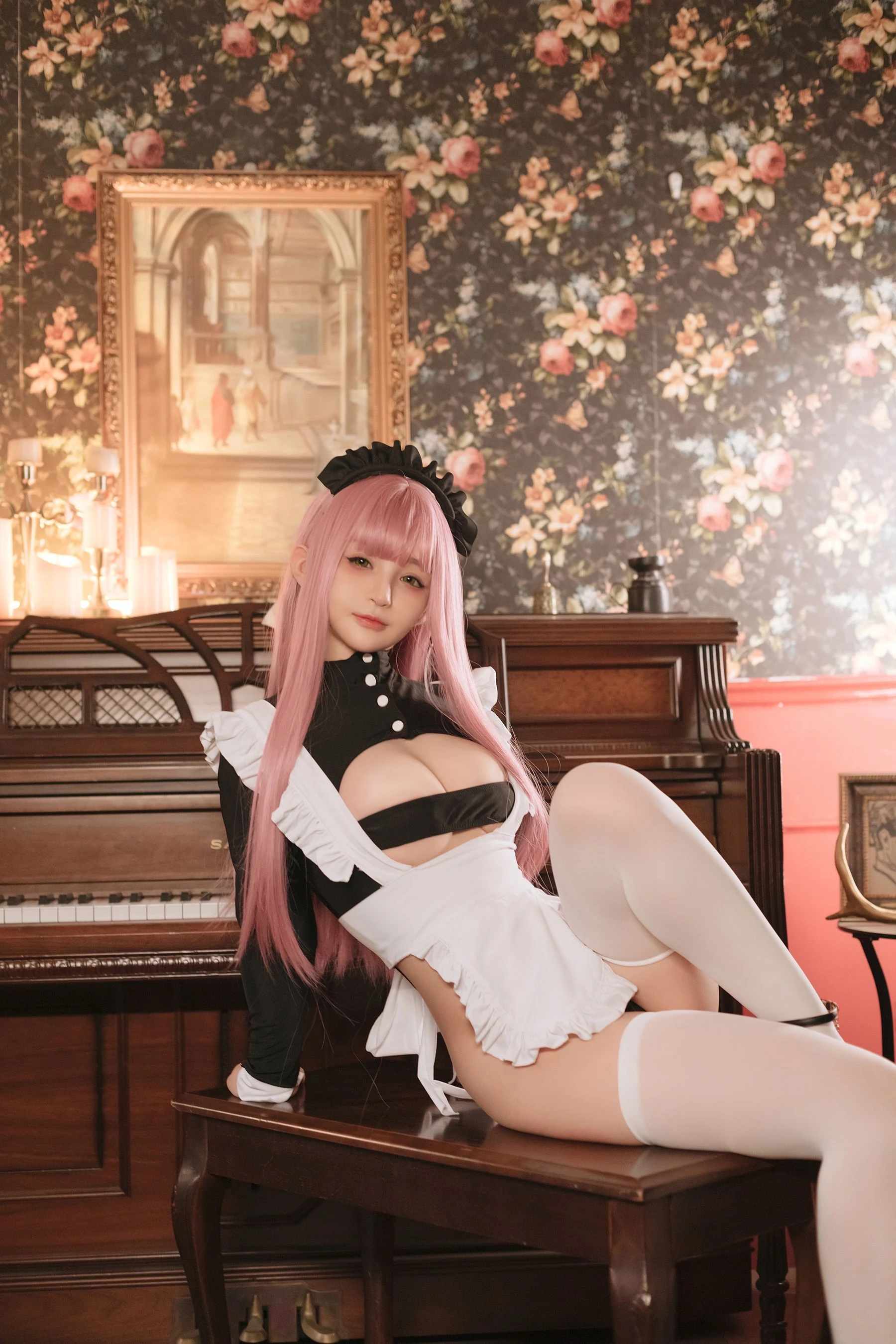 桜井宁宁 – 复古女仆 [45P]插图1