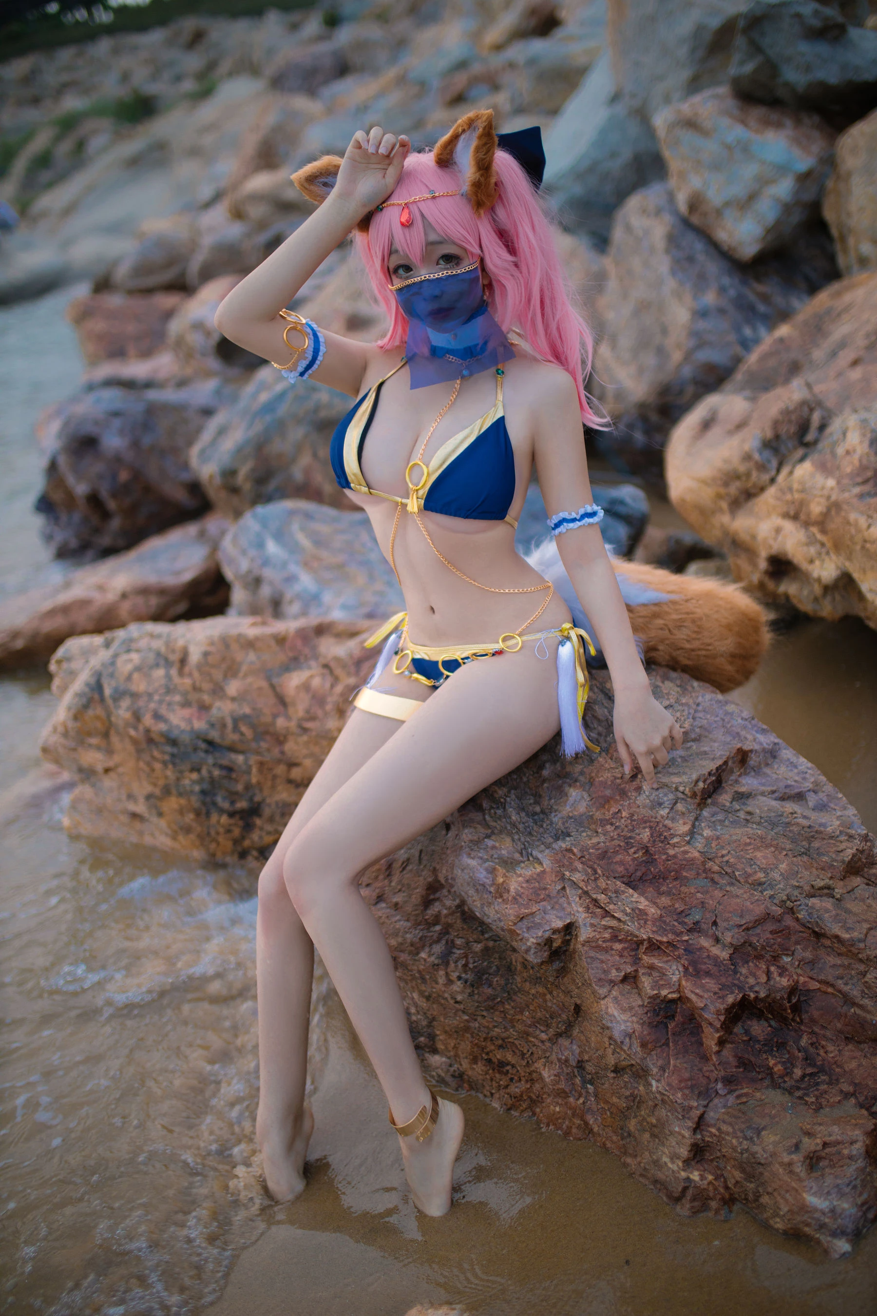 Cosplay日奈娇 – 玉藻前 阿拉伯舞娘 [37P]插图3