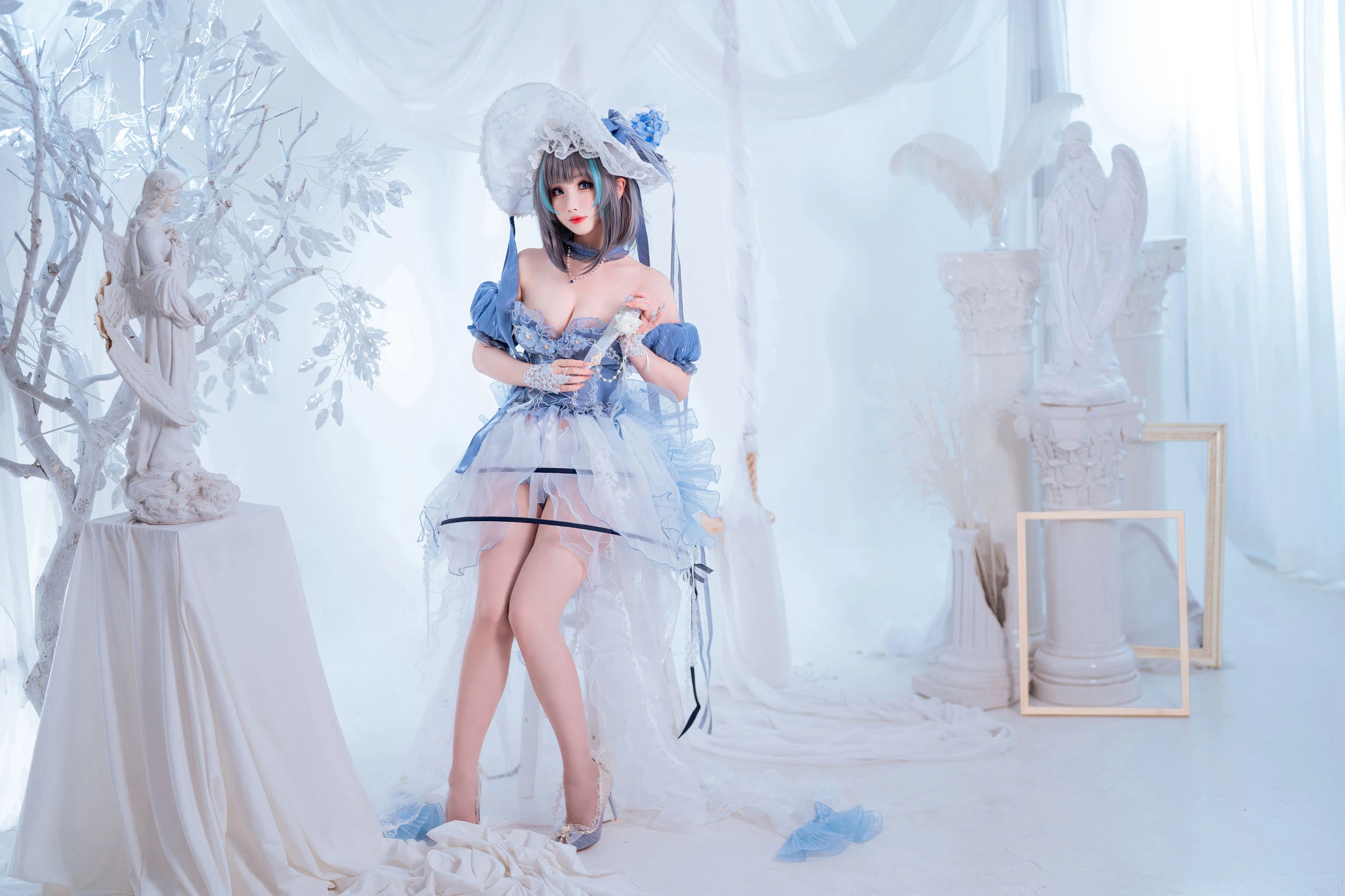 COS福利rioko凉凉子(肉扣热热子) – 柴郡冰雪公主 [40P]插图3