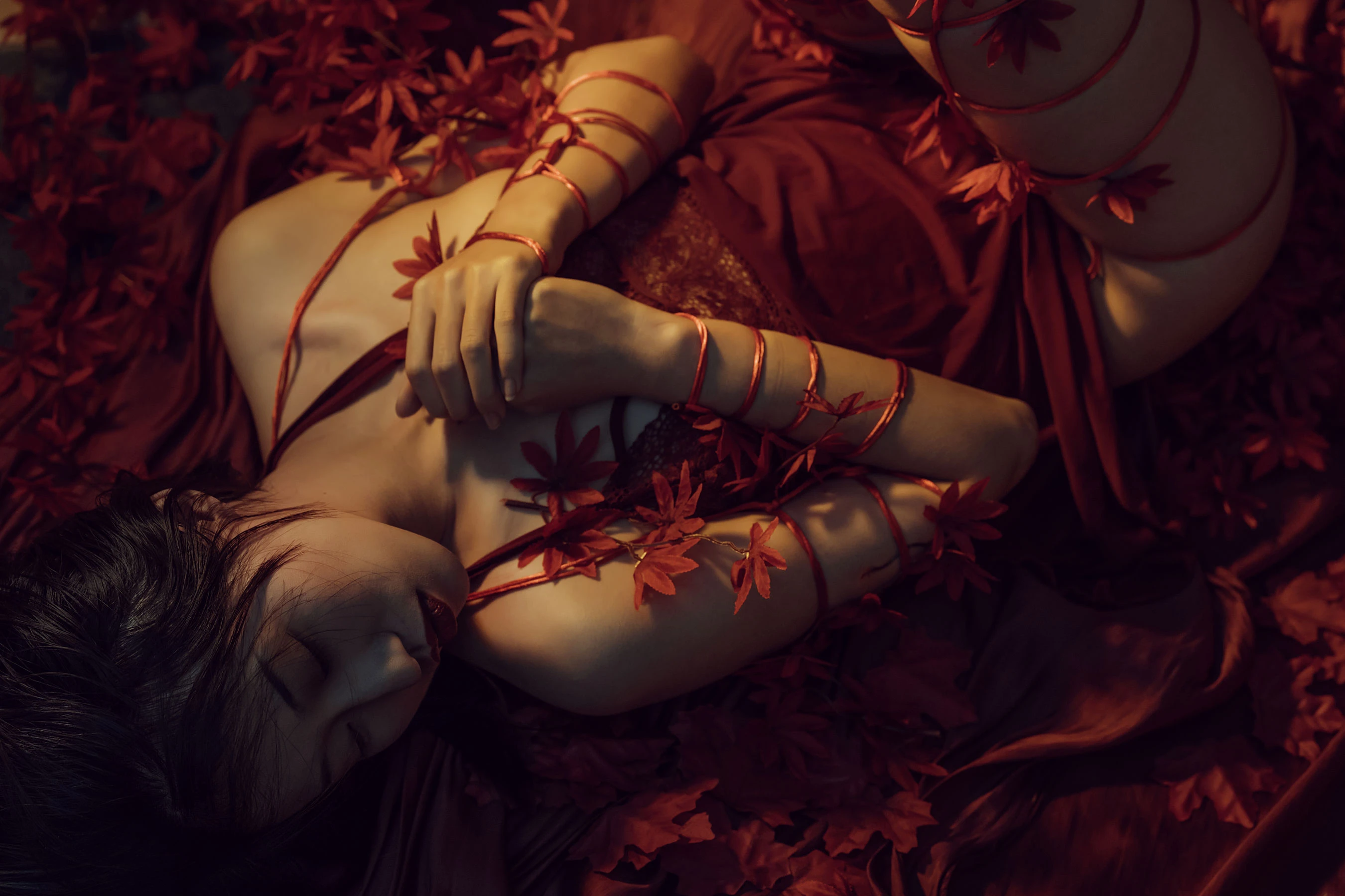 云溪溪 – 花与绳 [58P]插图1