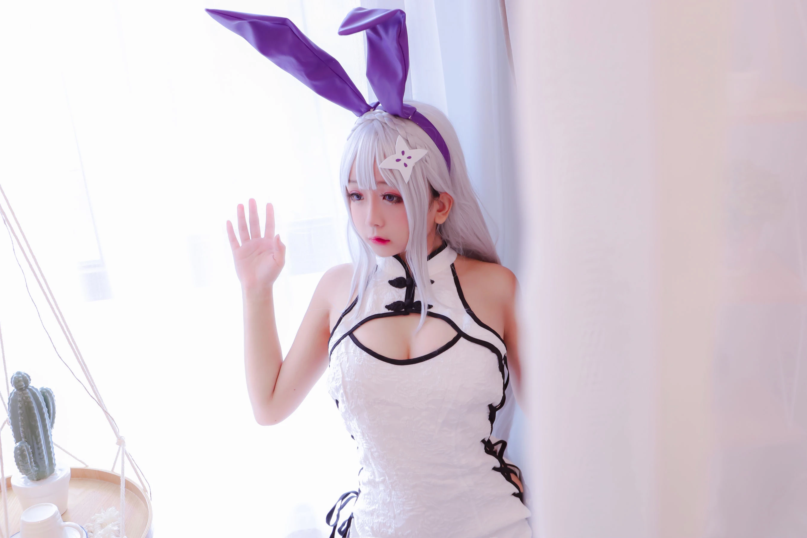 Cosplay日奈娇 白旗袍 [42P]插图4