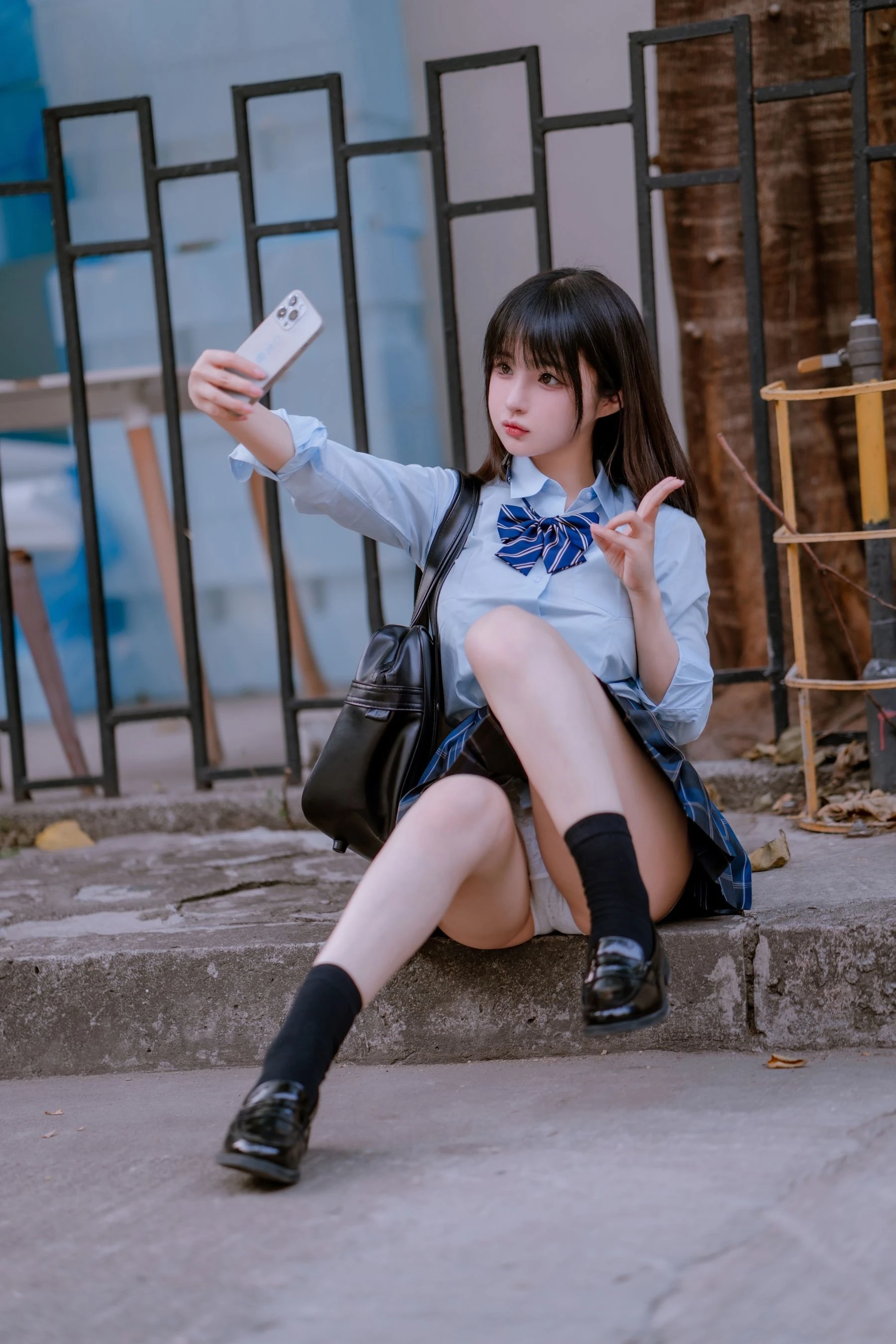 桜井宁宁 – JK之居家 [66P]插图5