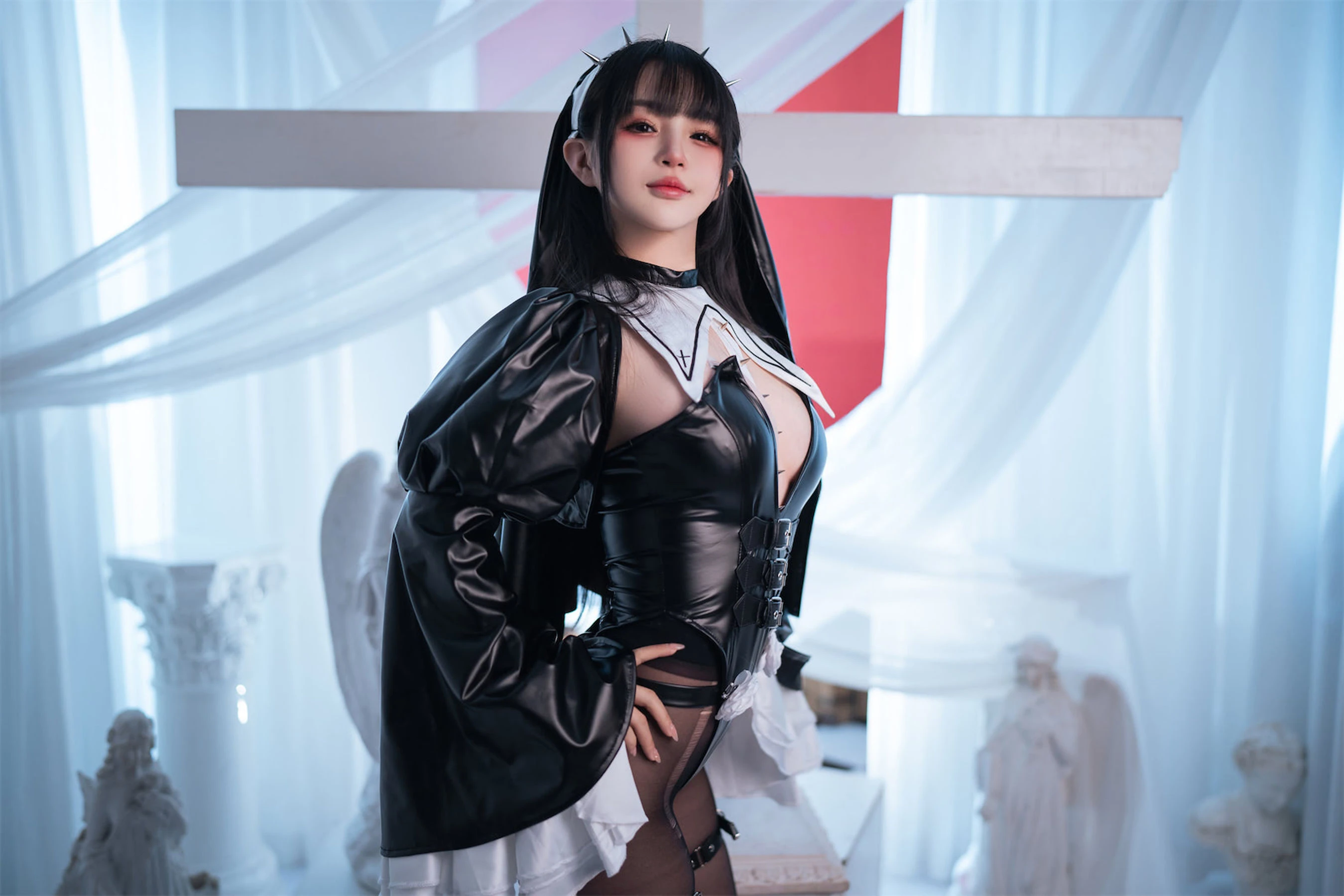 桜井宁宁 – 皮衣修女 [60P]插图5