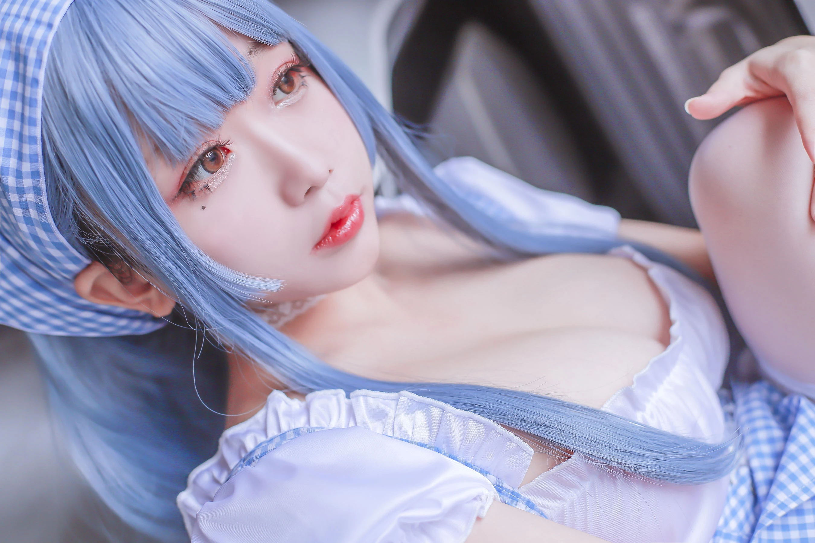 Cosplay日奈娇 蓝色女仆 [46P]插图4