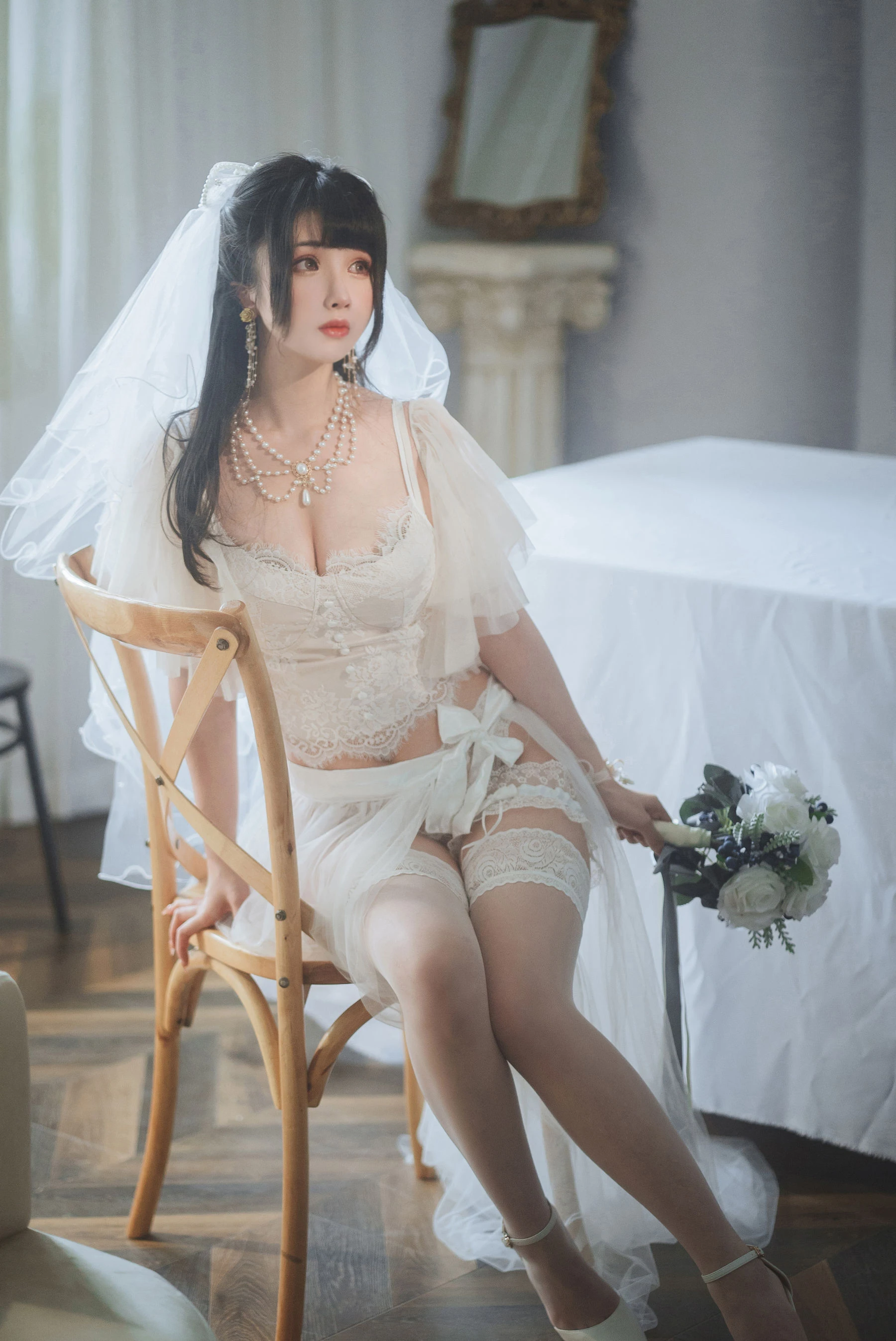 COS福利rioko凉凉子 – 透明婚纱 [37P]|图集秀