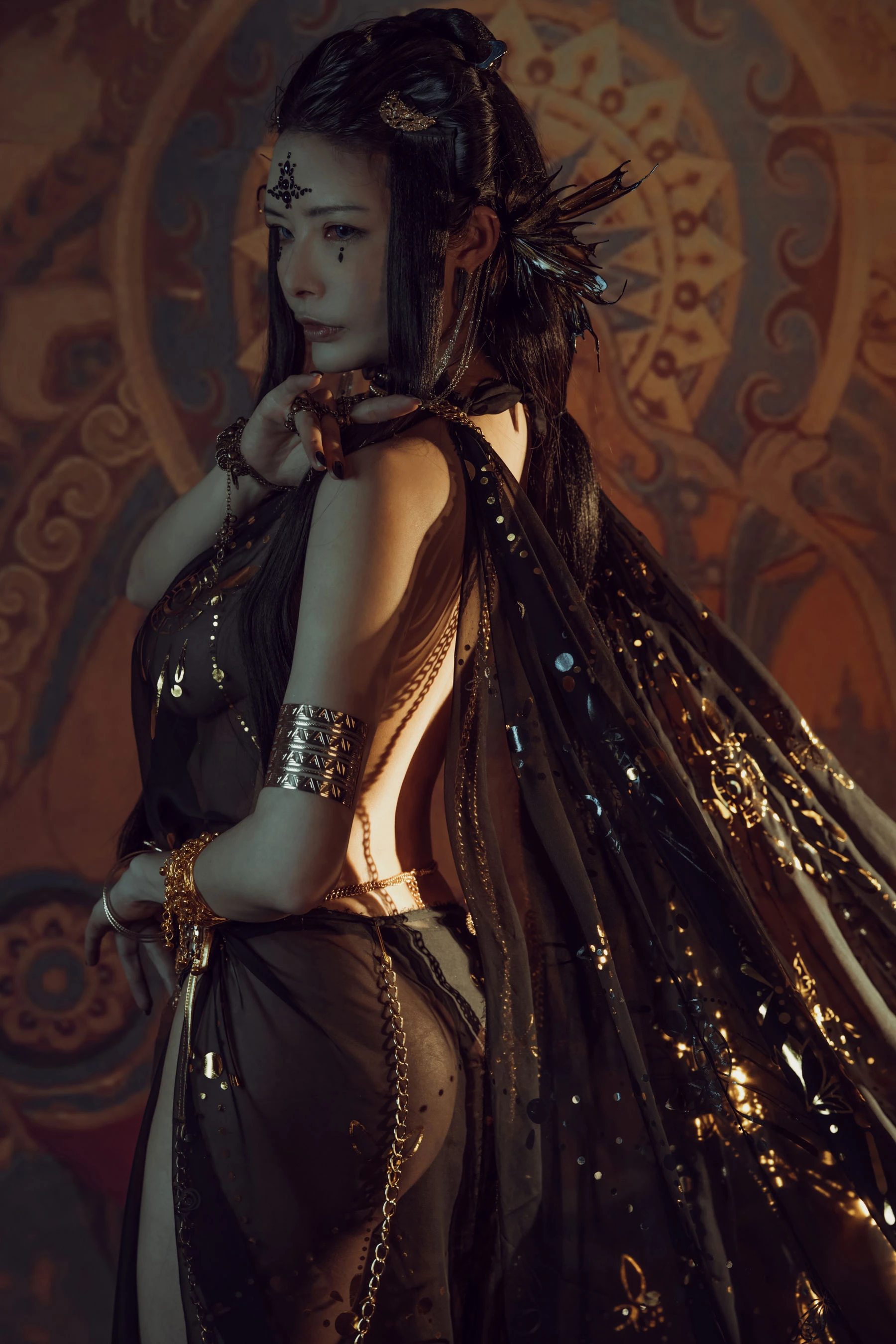 秋和柯基(夏小秋秋秋) – 黑敦煌 [43P]|图集秀