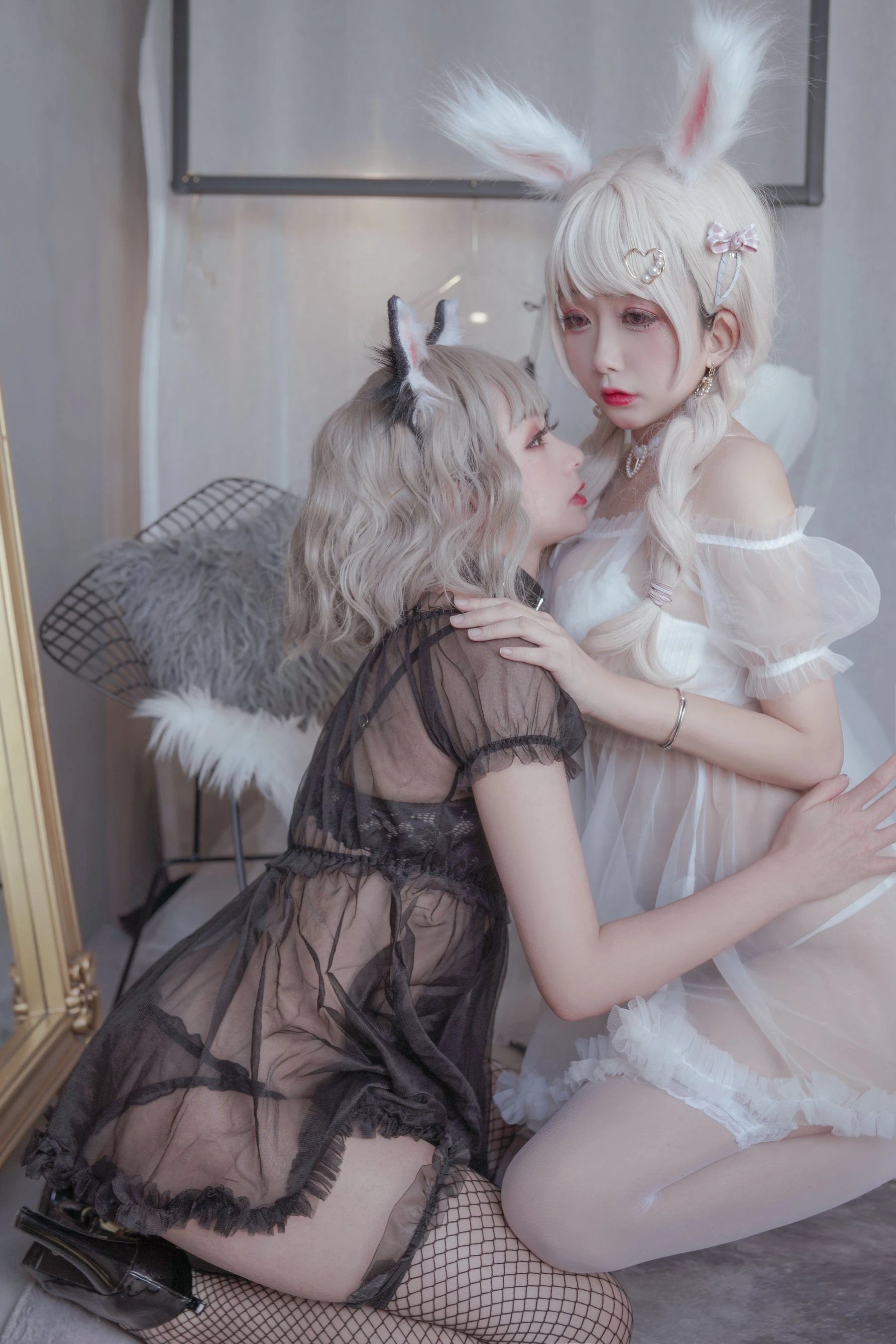 Cosplay日奈娇 猫与兔 [50P]插图5