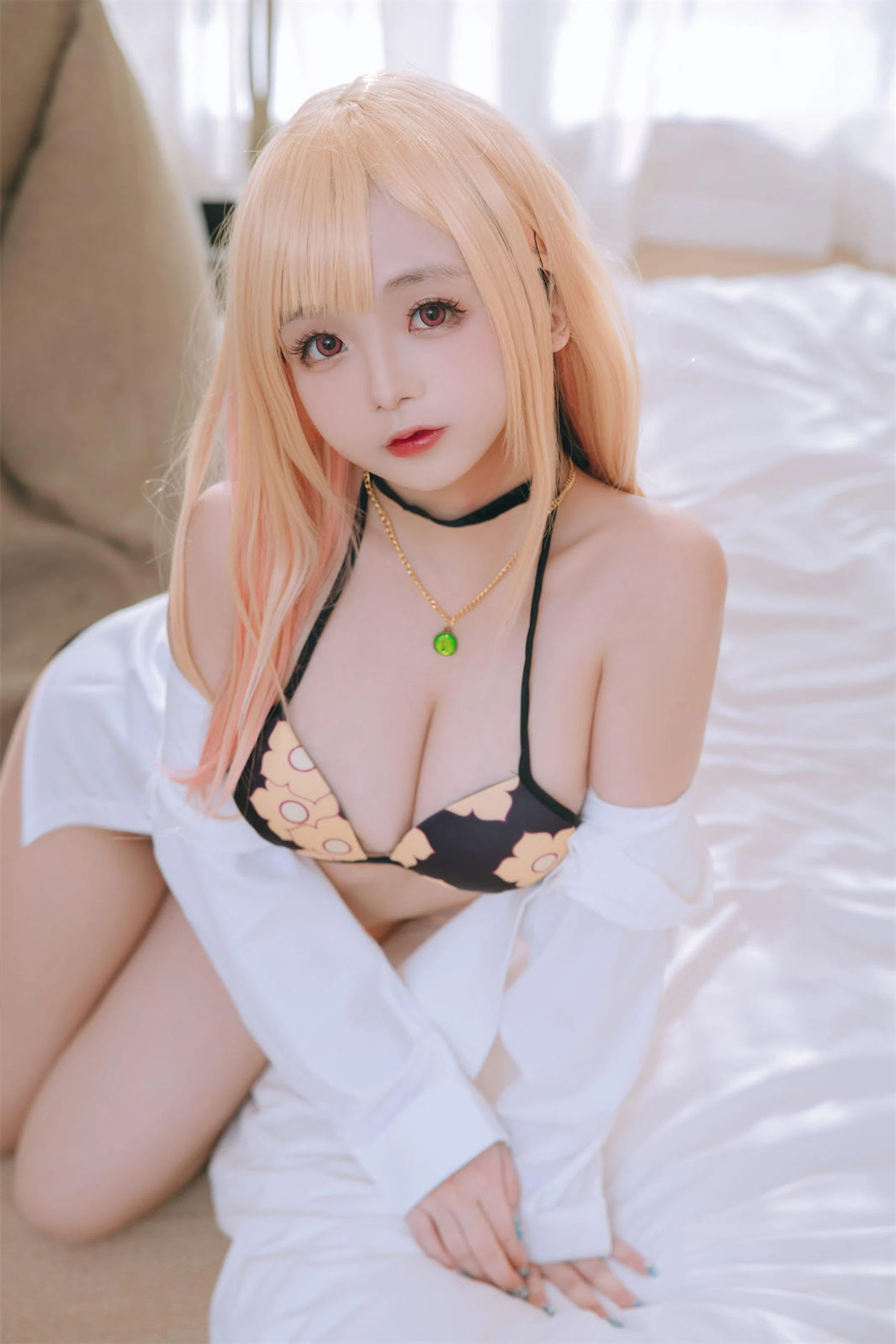 Cosplay日奈娇 – 更衣人偶喜多川海梦泳装 [62P]插图3