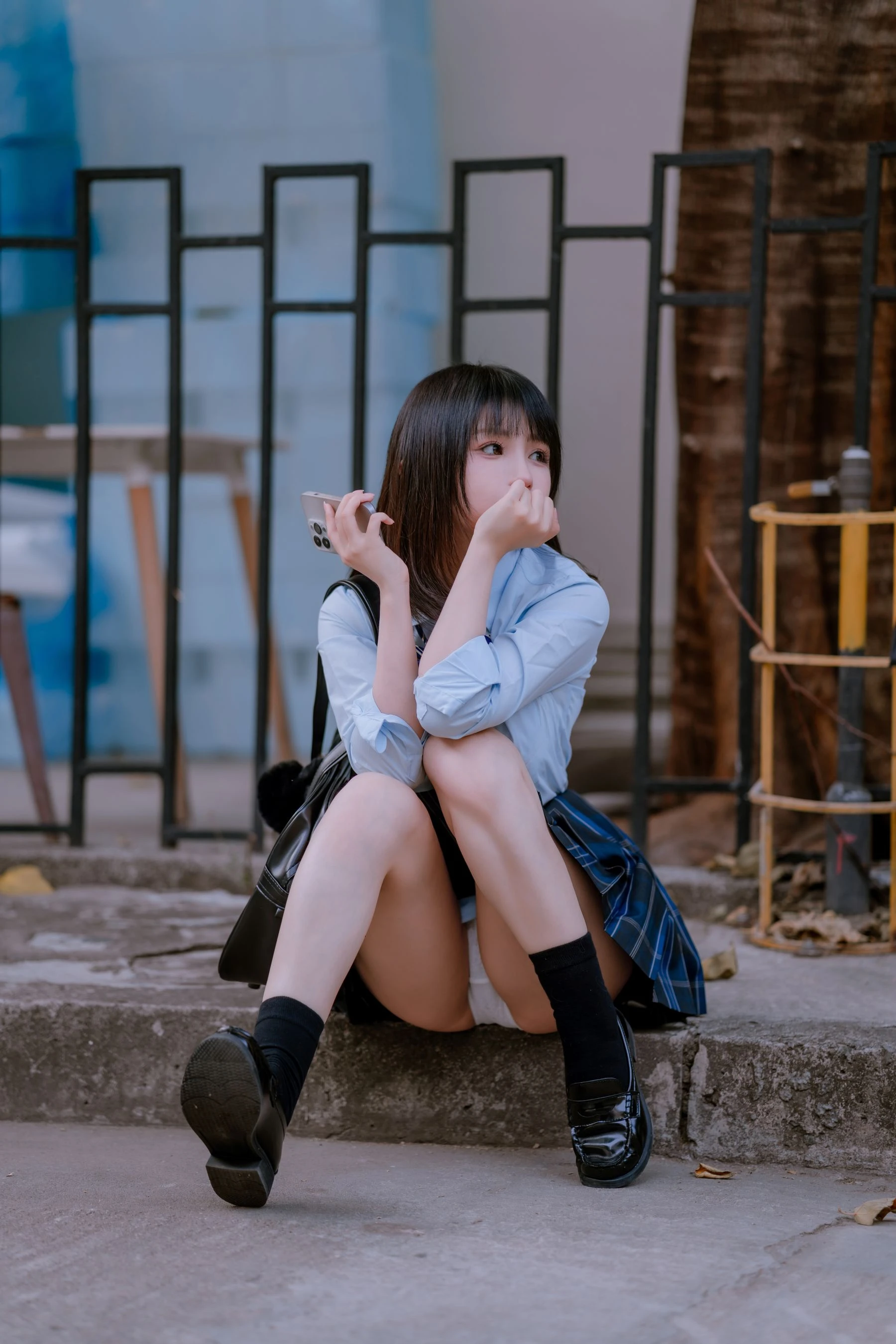 桜井宁宁 – JK之居家 [66P]插图2