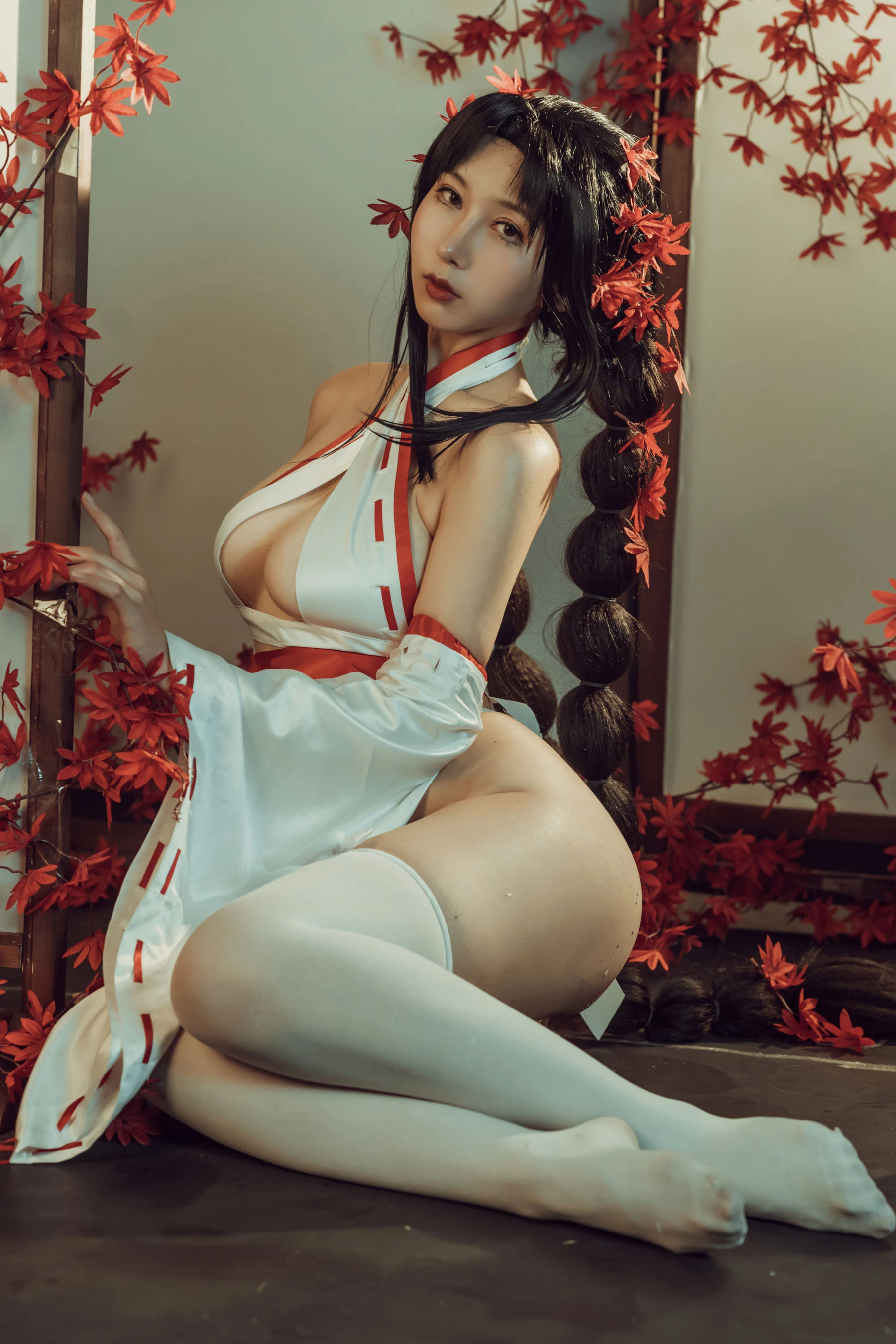 云溪溪 – 奶桃巫女 [43P]插图5