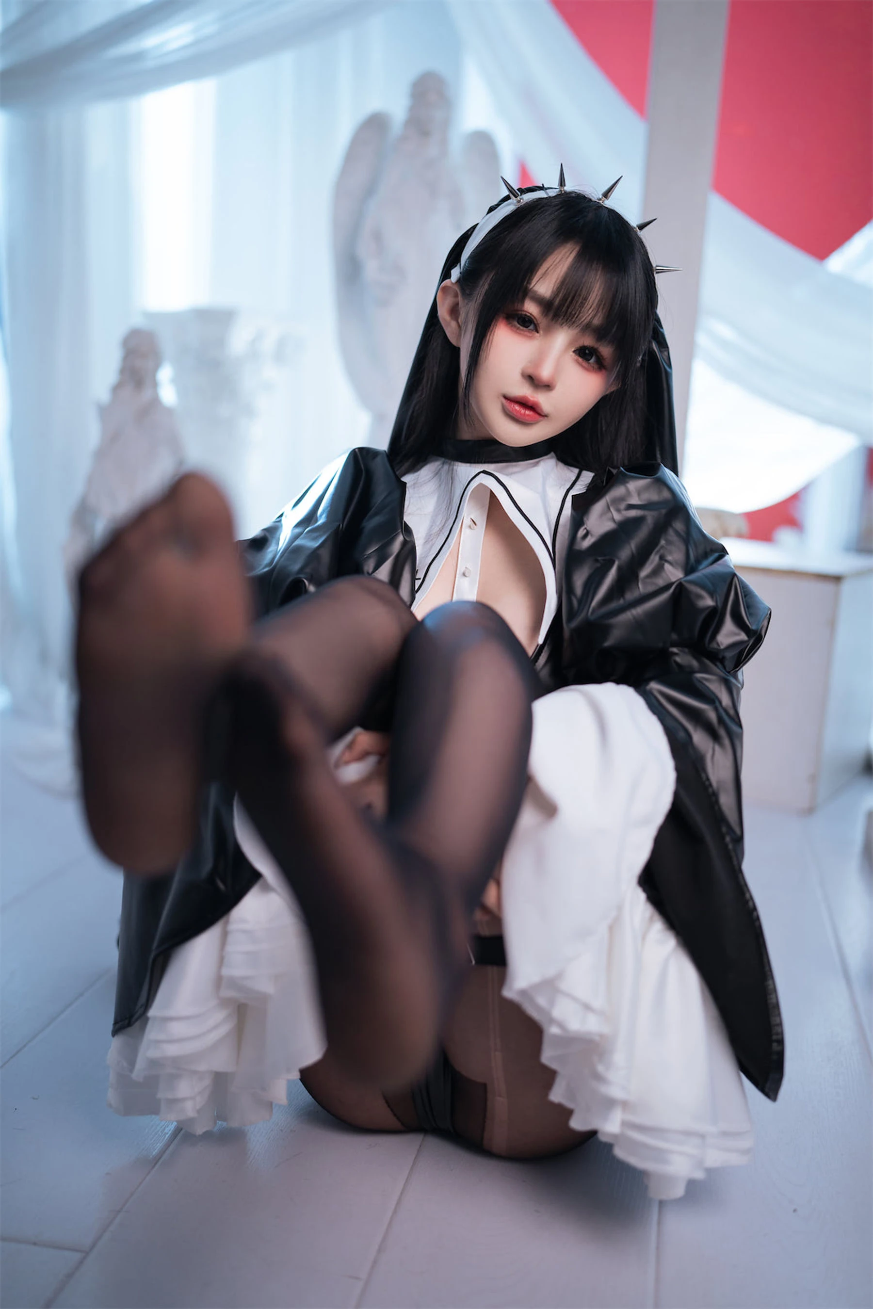 桜井宁宁 – 皮衣修女 [60P]插图1