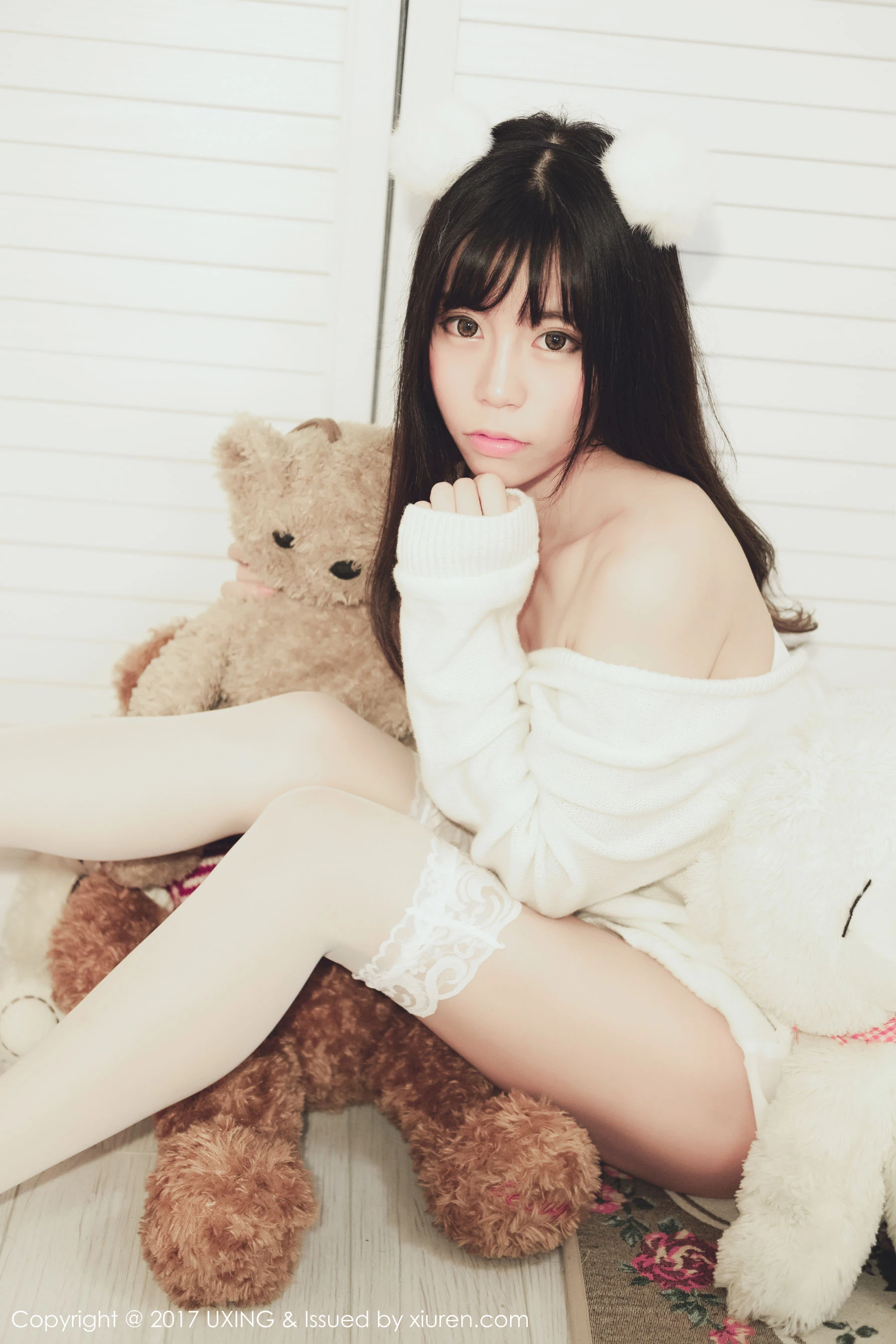 模特Yo酱《学生装+蕾丝装扮》 优星馆UXING VOL.048 [32P]插图1