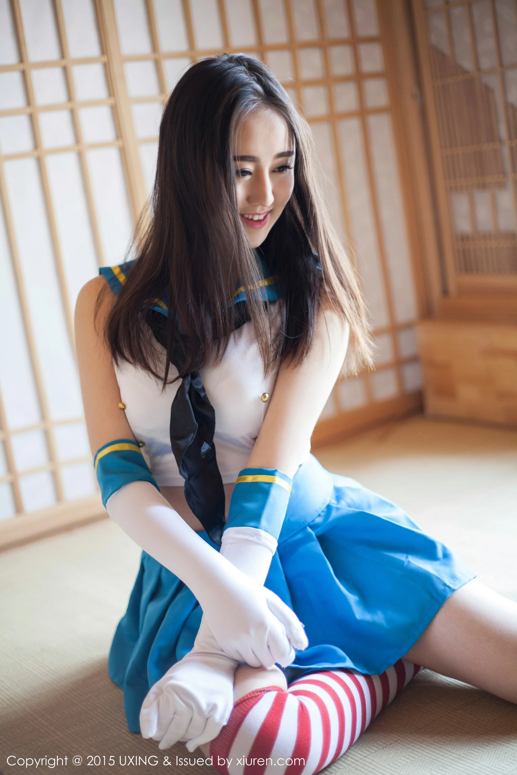 Romi王朝朝 – 美少女校服系列写真集 UXING优星馆 Vol.005 [62P]插图2