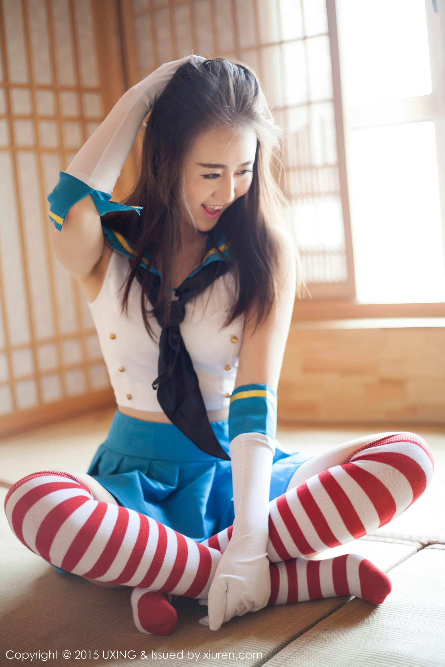 Romi王朝朝 – 美少女校服系列写真集 UXING优星馆 Vol.005 [62P]插图6