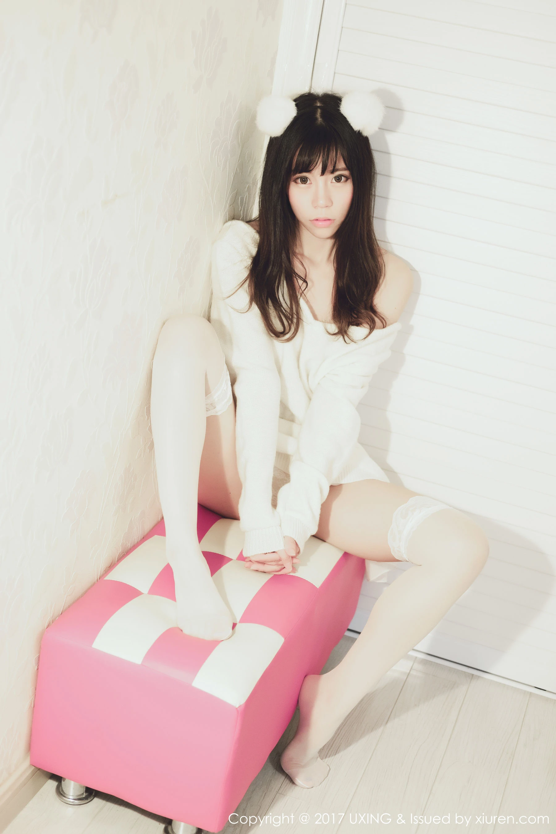 模特Yo酱《学生装+蕾丝装扮》 优星馆UXING VOL.048 [32P]插图5