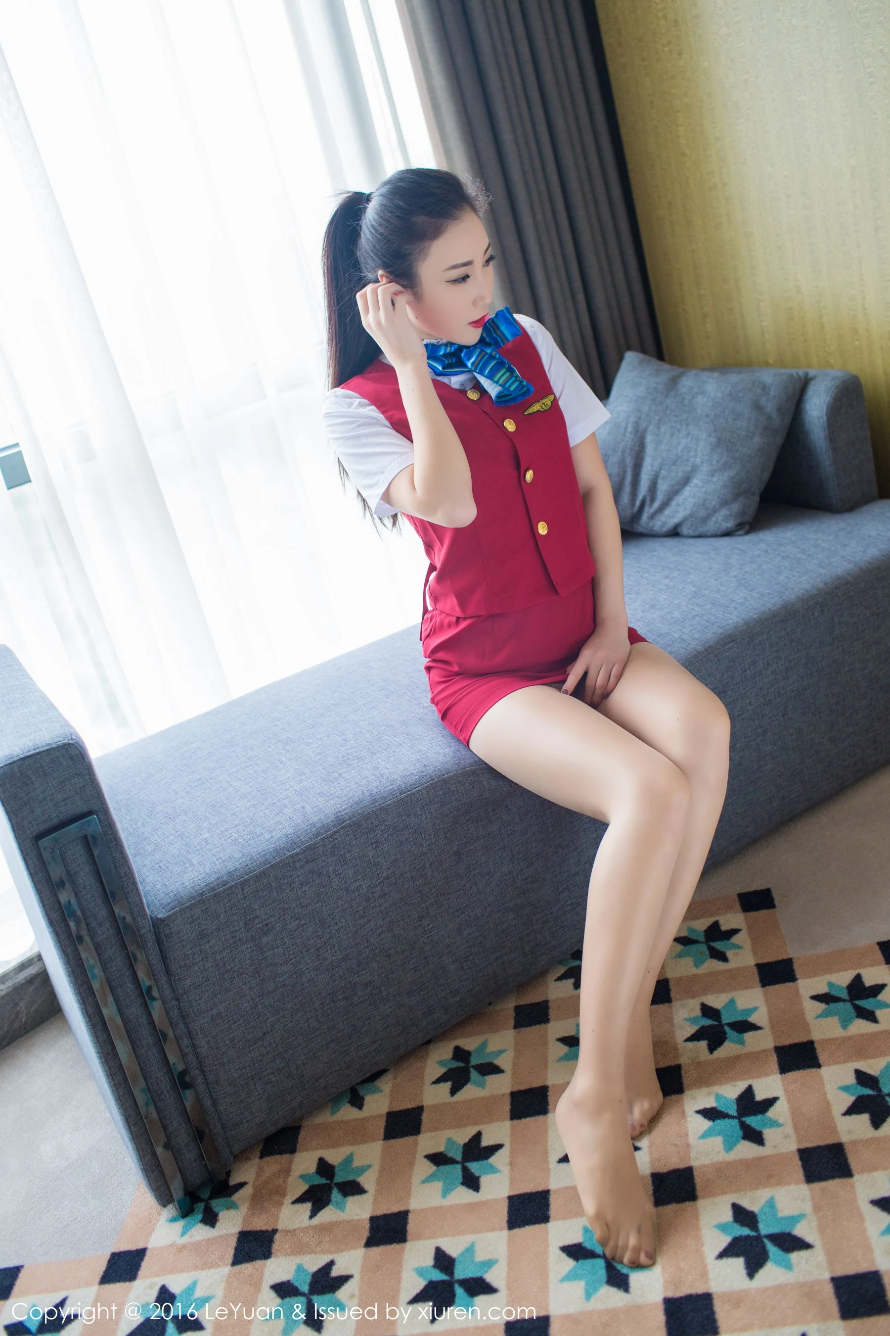 Wendy智秀《空姐制服+诱惑丝袜》 星乐园LeYuan Vol.021 [47P]|图集秀