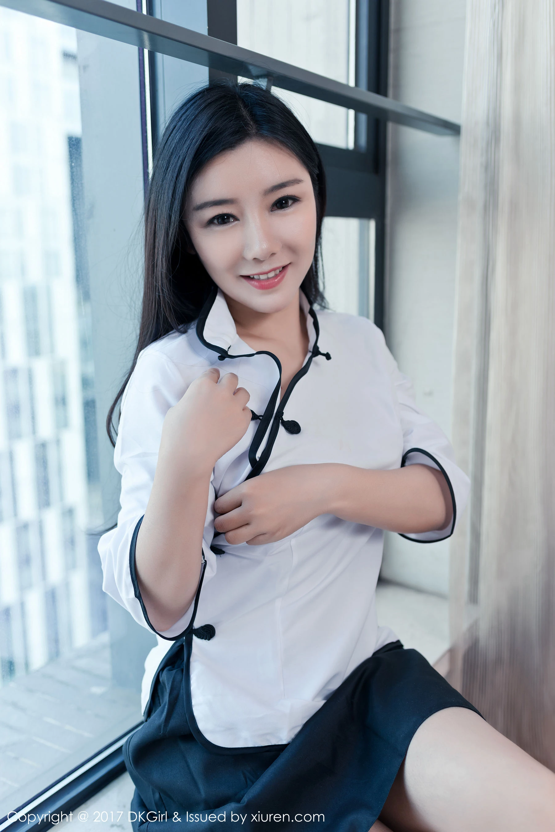 媛美人《甜美佳人，丰乳肥臀，真空演绎民国风》 御女郎DKGirl Vol.052 [51P]插图5