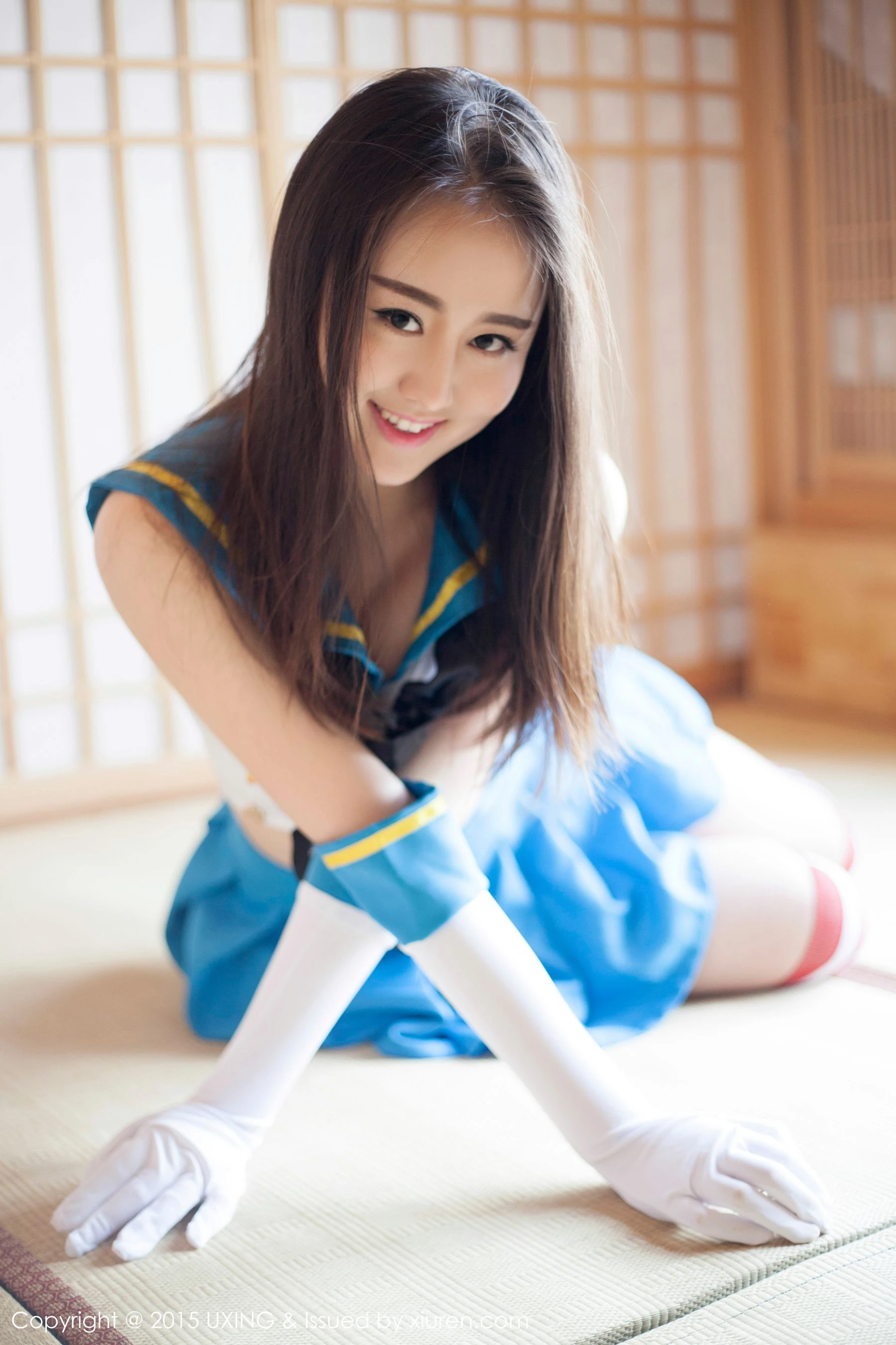 Romi王朝朝 – 美少女校服系列写真集 UXING优星馆 Vol.005 [62P]插图5