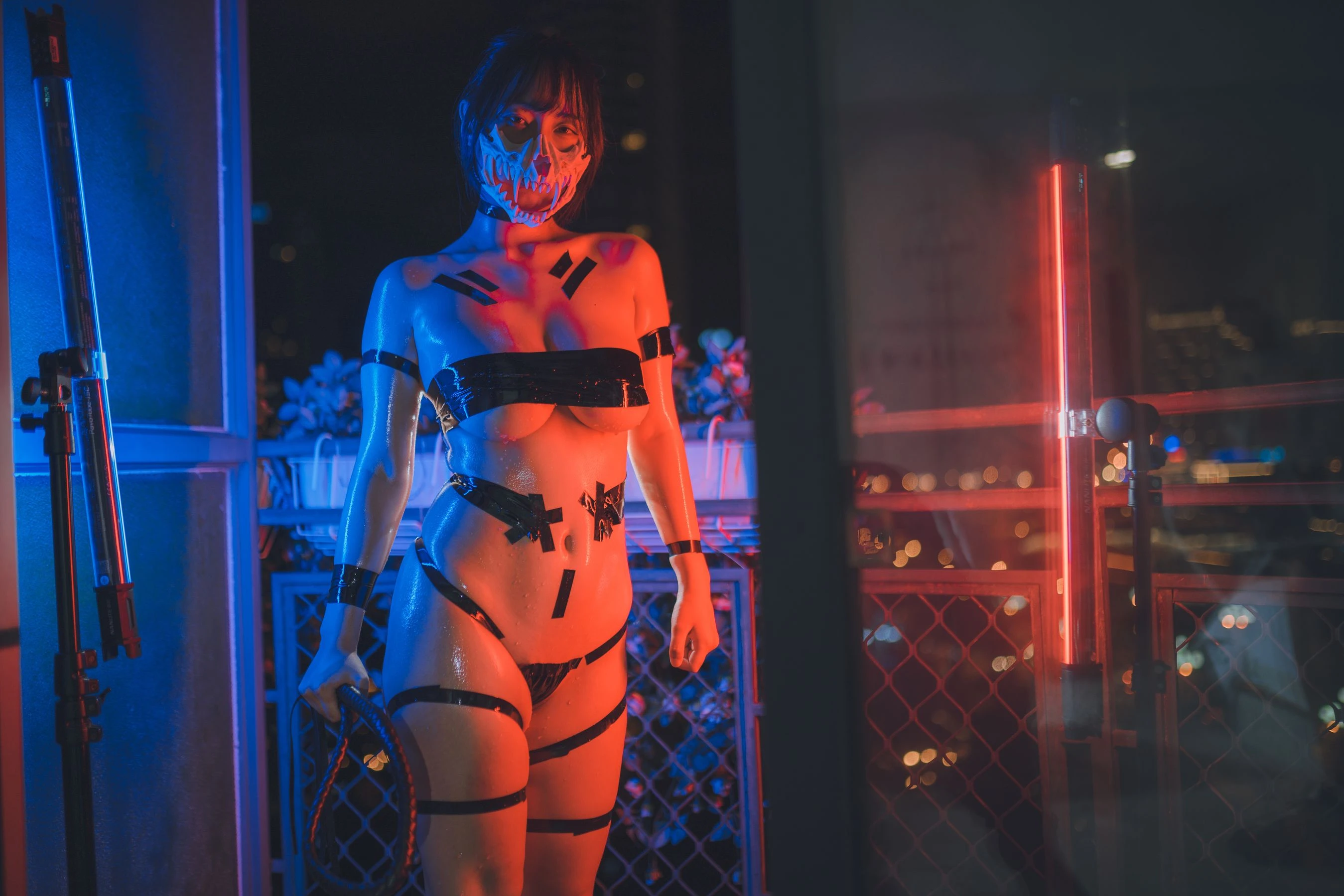 浅安安 – 黑胶带 [44P]插图1