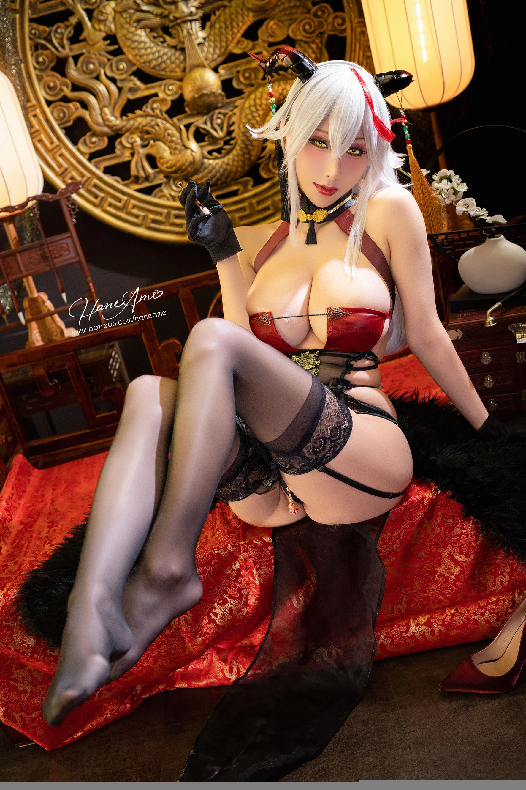 Hane 雨波写真 – AzurLane Agir Chipao 埃吉爾旗袍 [43P]插图2