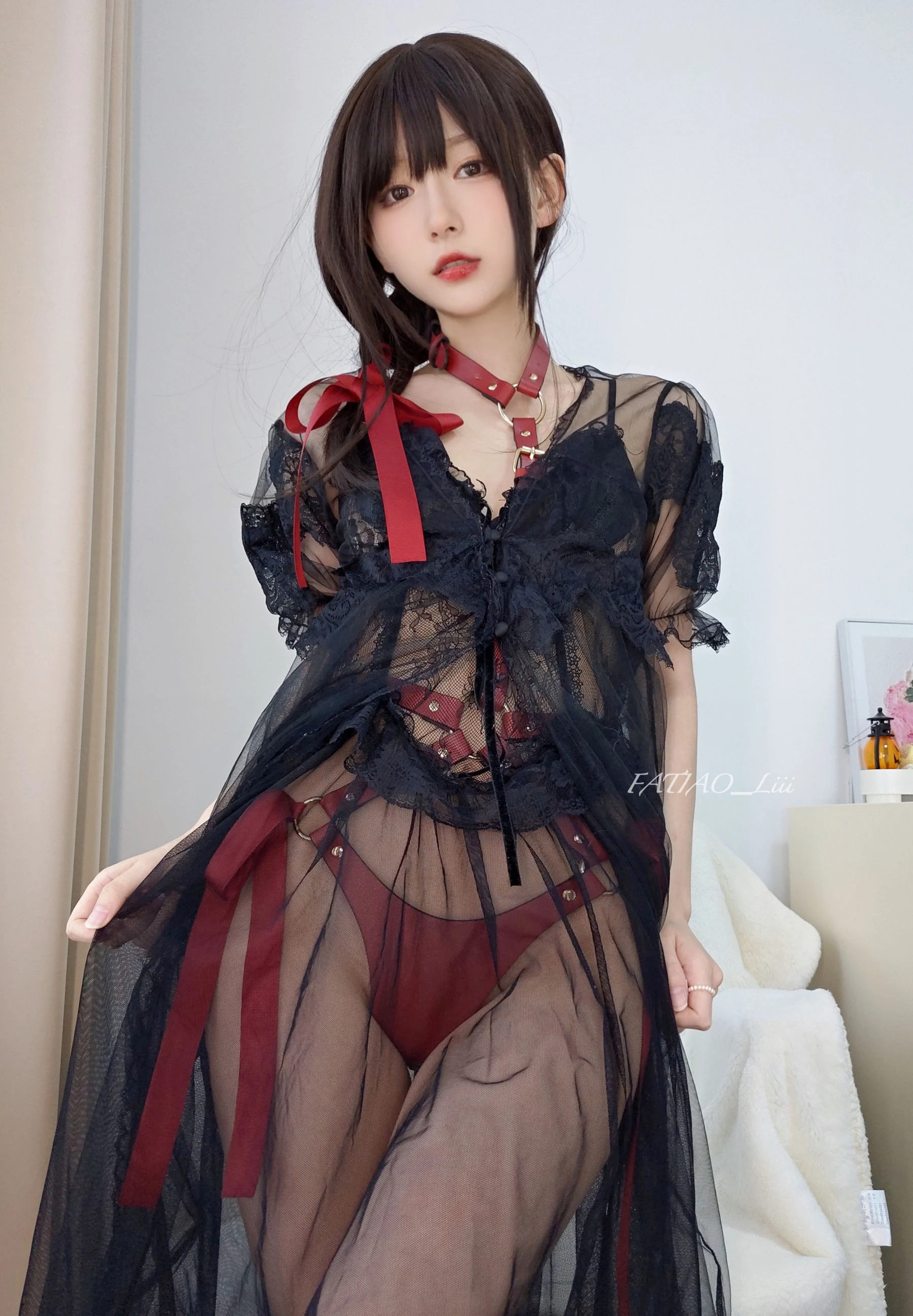 迷之呆梨(发条少女)[fantia] 20230326 黑红 [16P]插图1