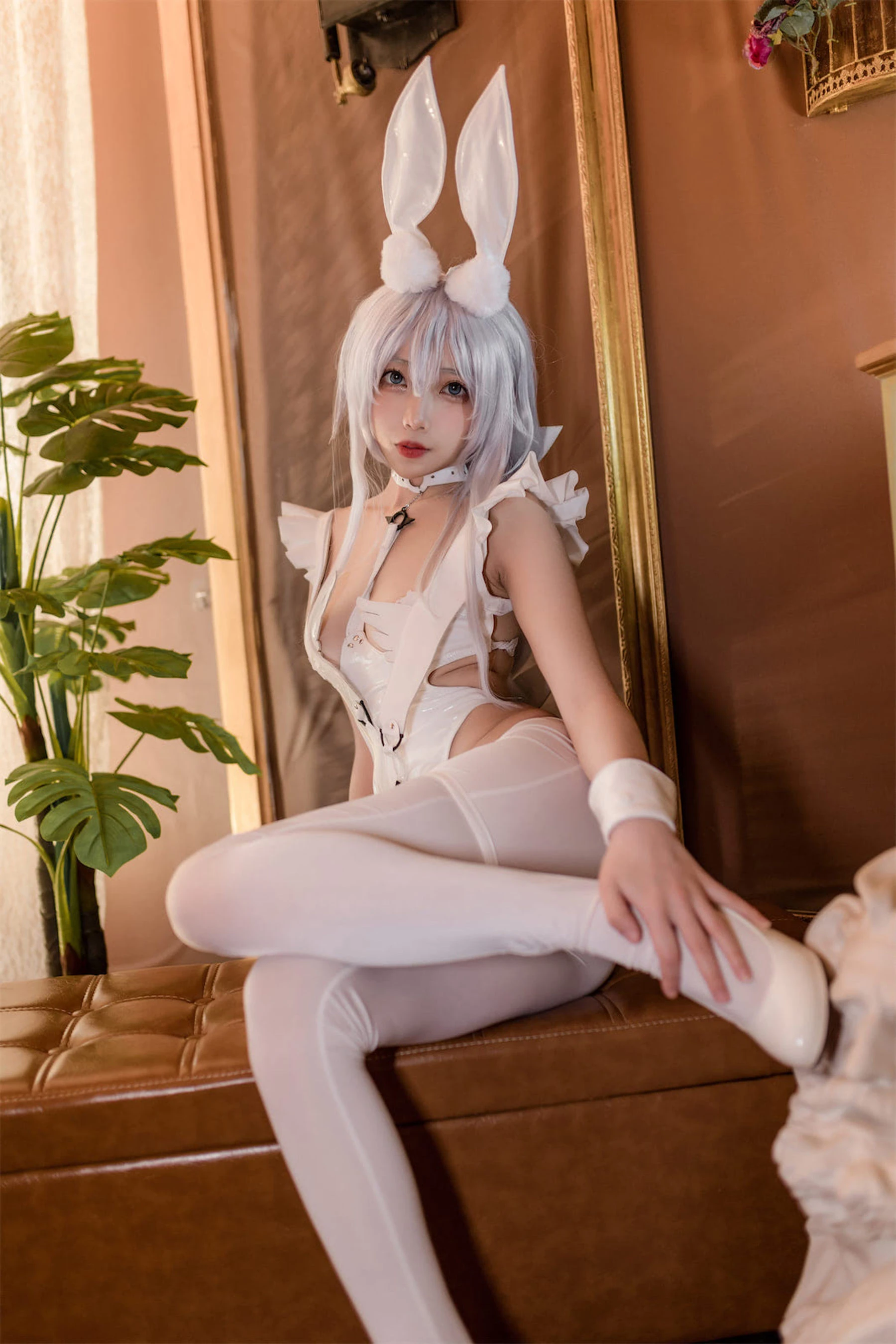 杏仁曲奇 – 碧蓝航线 恶毒白兔 [40P]插图1