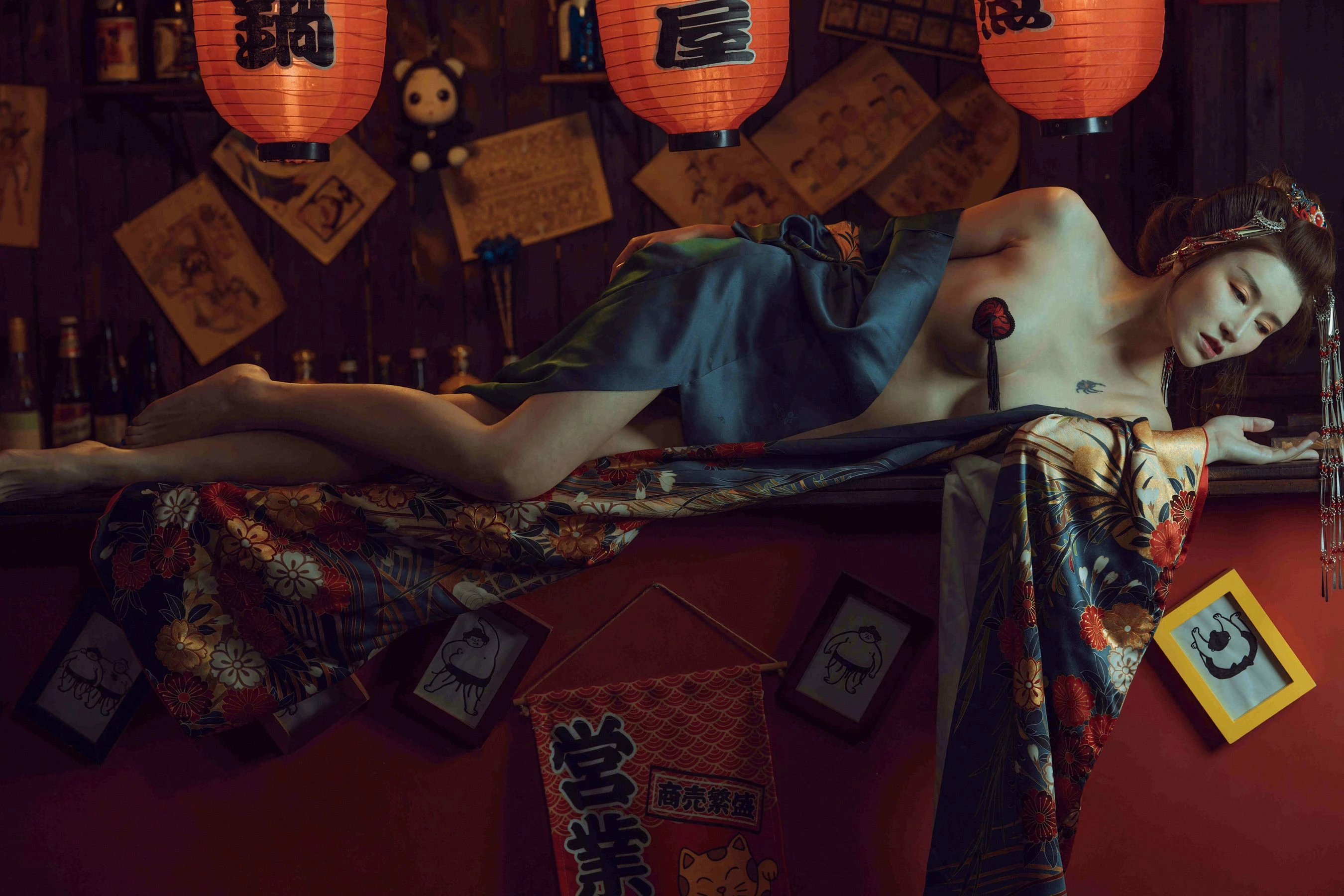 鹿八岁 – 酒醉的和服少女 [40P]插图8