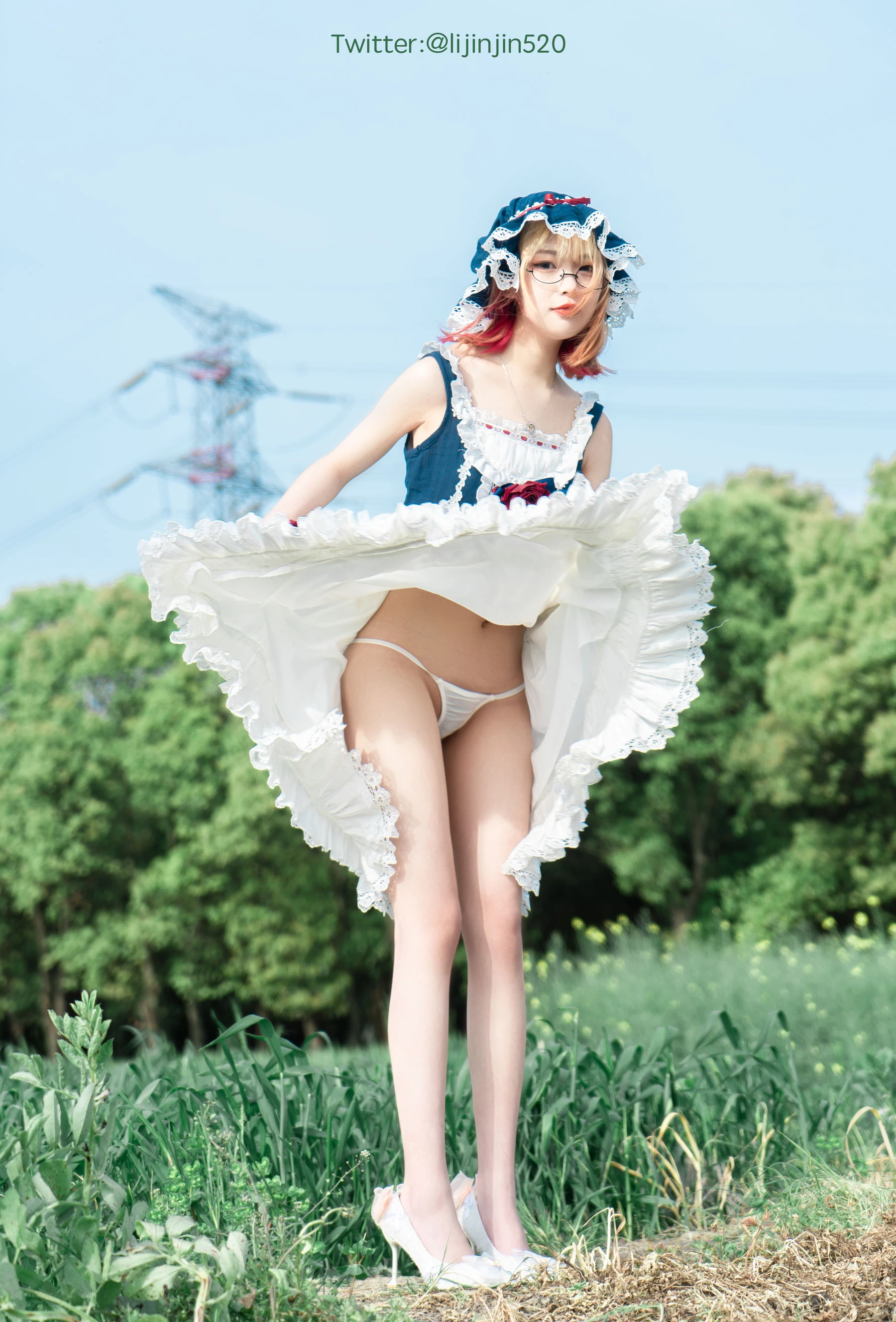 梨瑾瑾 – 户外LO裙 [22P]插图2