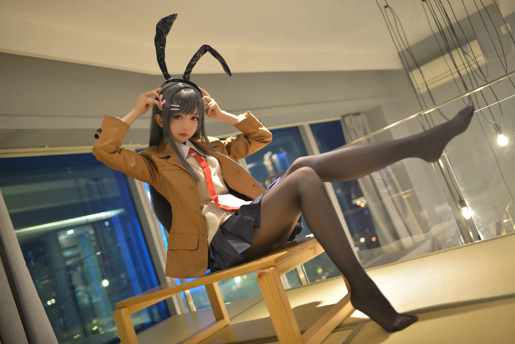 Cos小姐姐雪琪 – 麻衣制服兔女郎 [58P]插图3