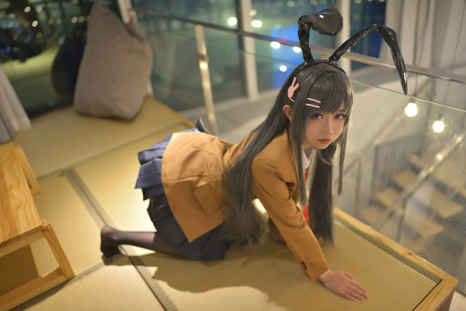 Cos小姐姐雪琪 – 麻衣制服兔女郎 [58P]插图4