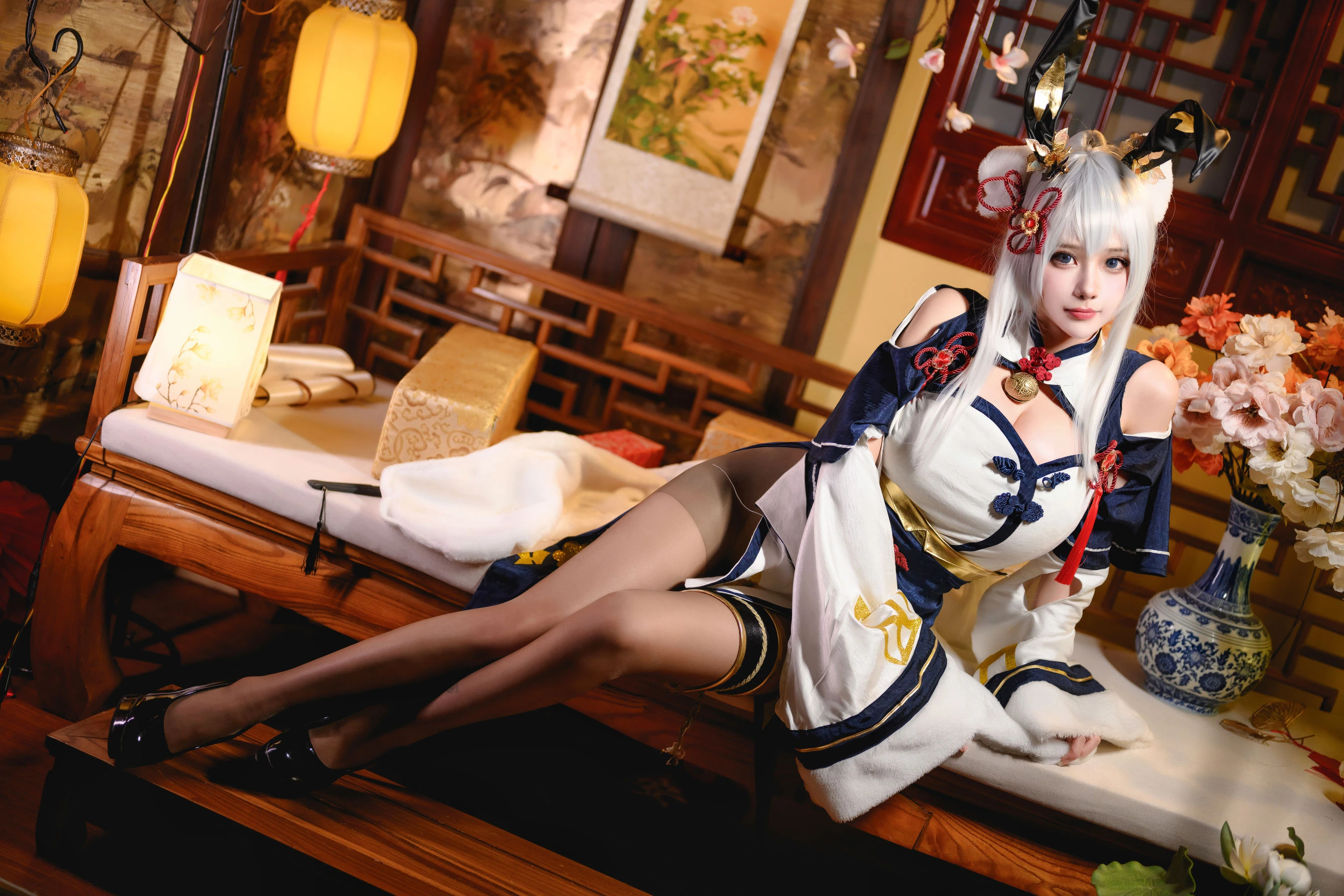 凛子酱 – 旗袍兔兔 [21P]插图4