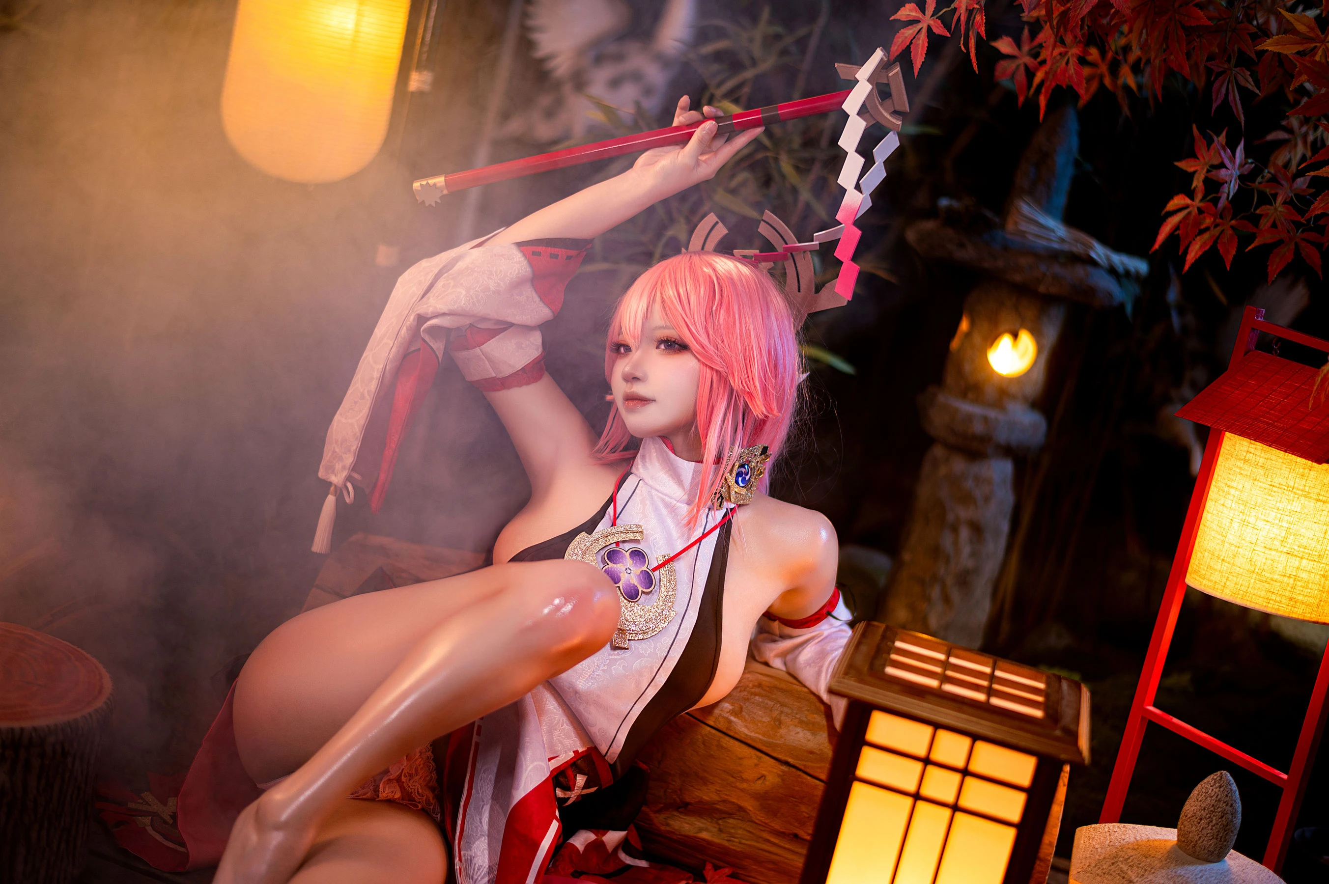 伊喵君&景三 – 八重&雷神 双倍快乐 [56P]插图4