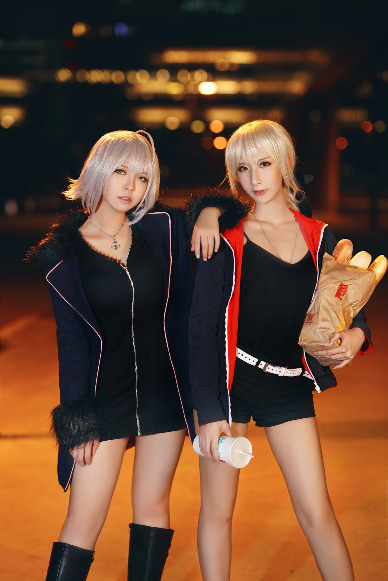 半半子&索索sophia – 黑贞2 [34P]插图1