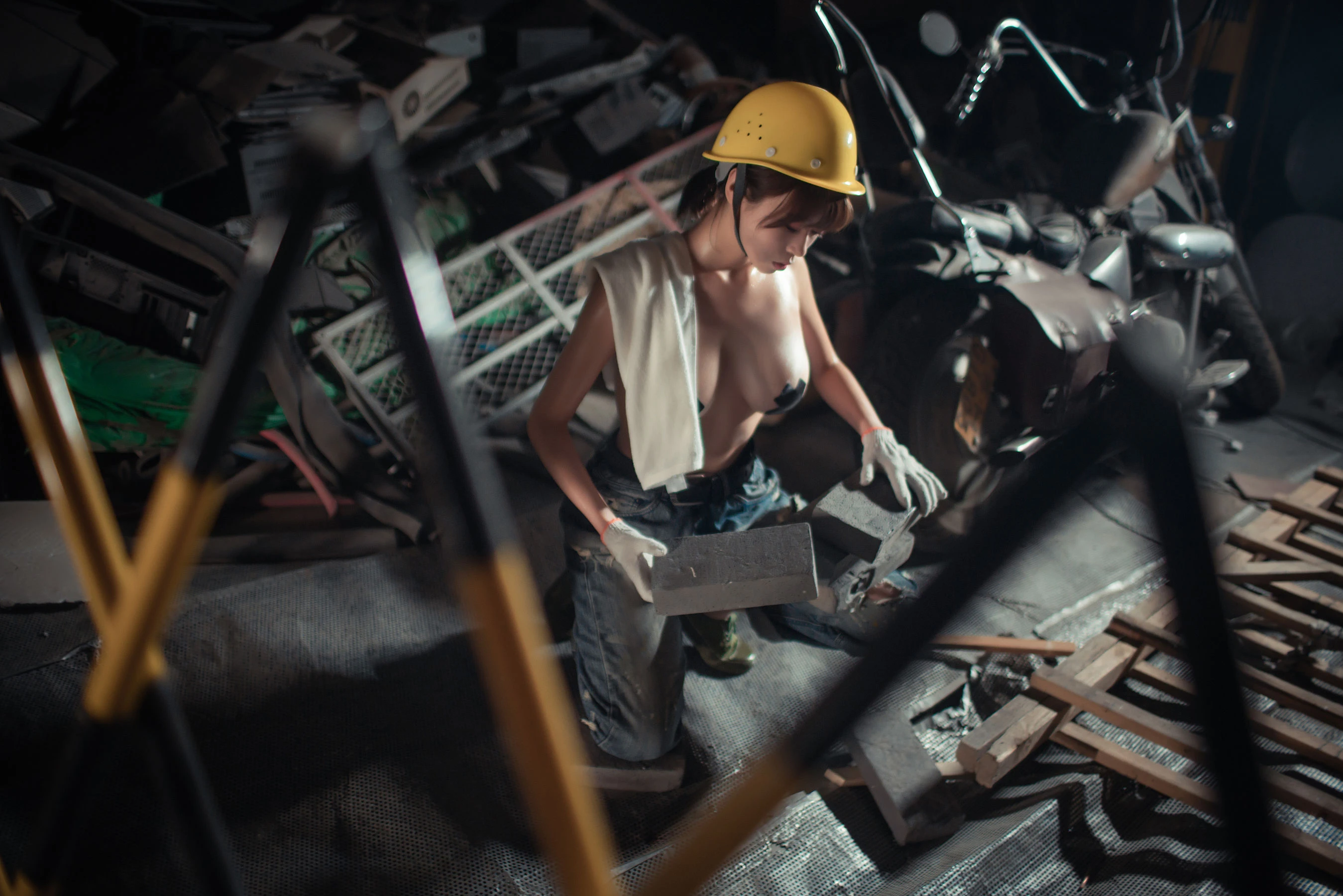 萌妹奈汐酱nice – 咱们工人有力量 [35P]插图5