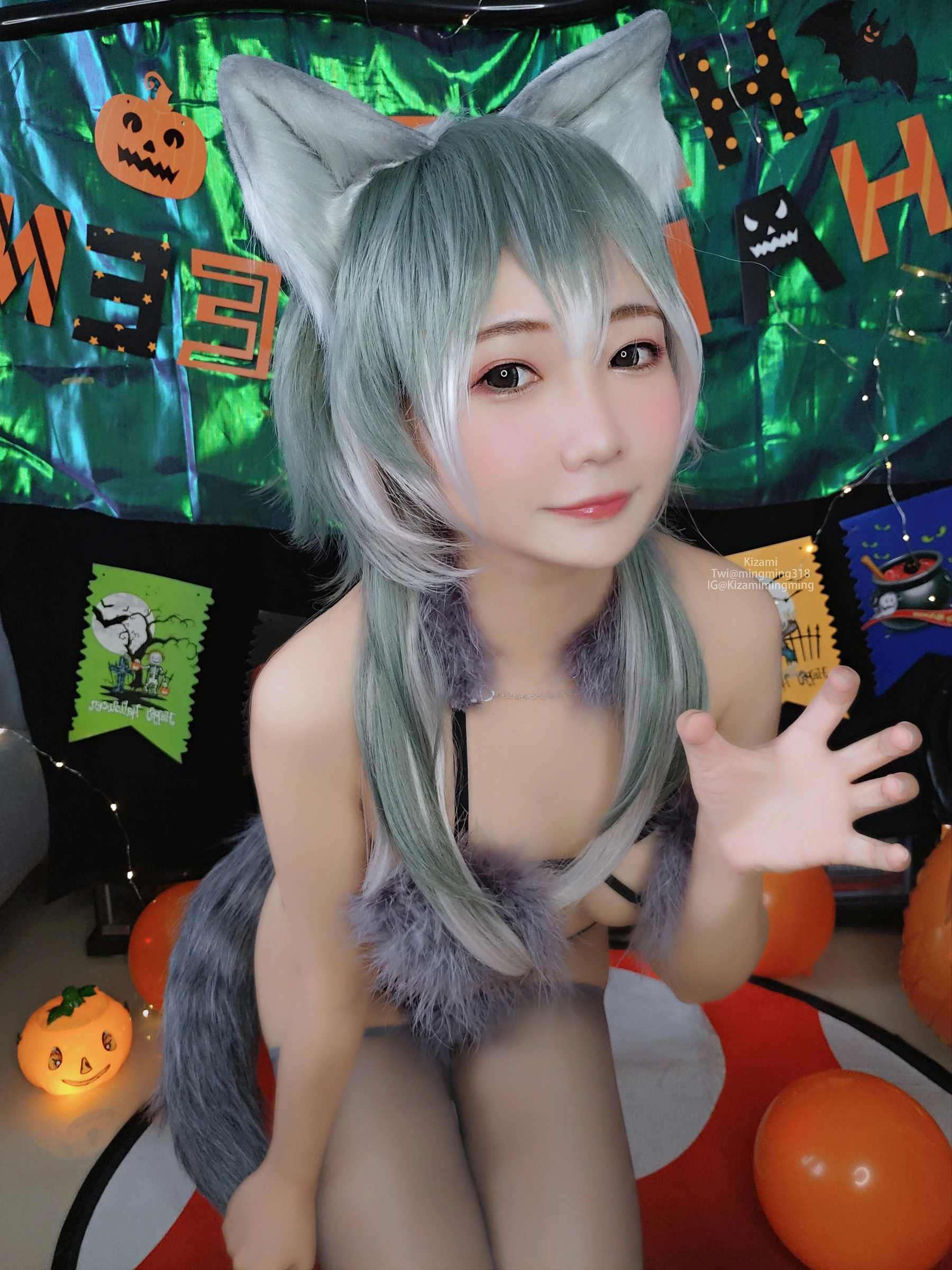 [銘銘Kizami] fantia 2021-11-21 狼女とわら女 [59P]插图1