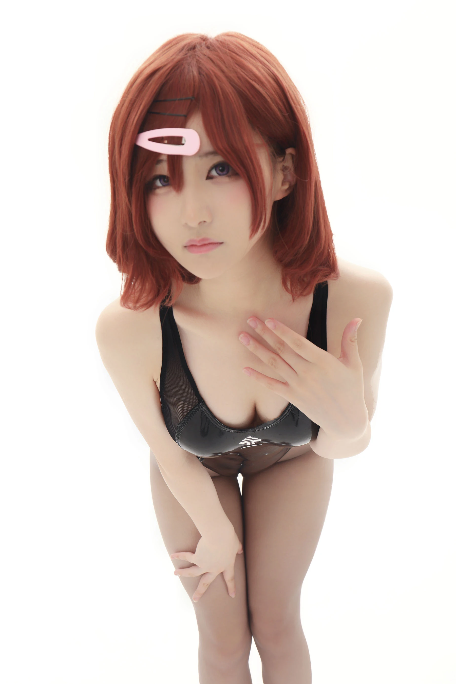 幼愛youmeko – 樋口円香竞泳无衬衫灰丝 [36P]插图4